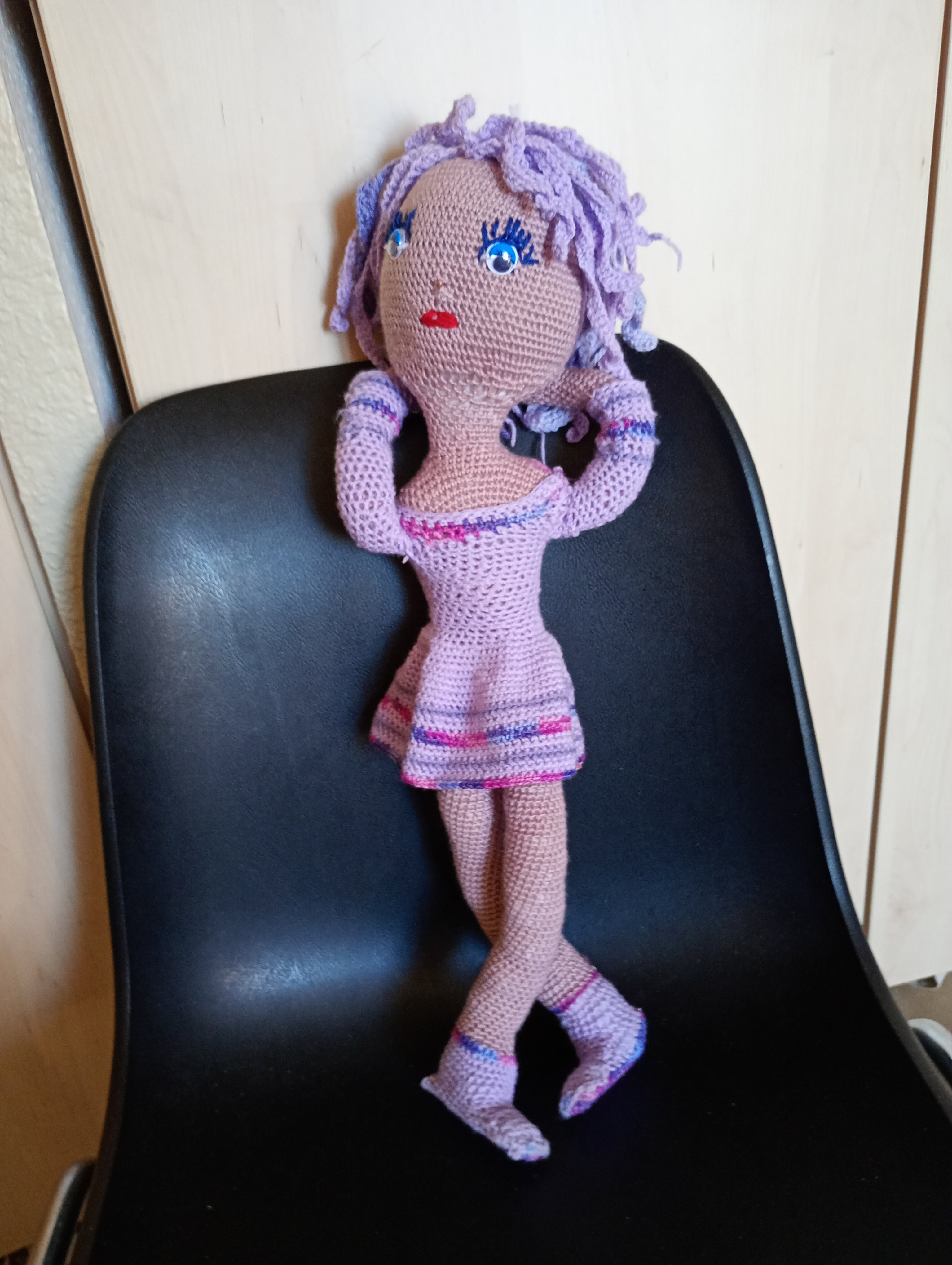 Poupe exsclusive crochet  Titanide 65+cm