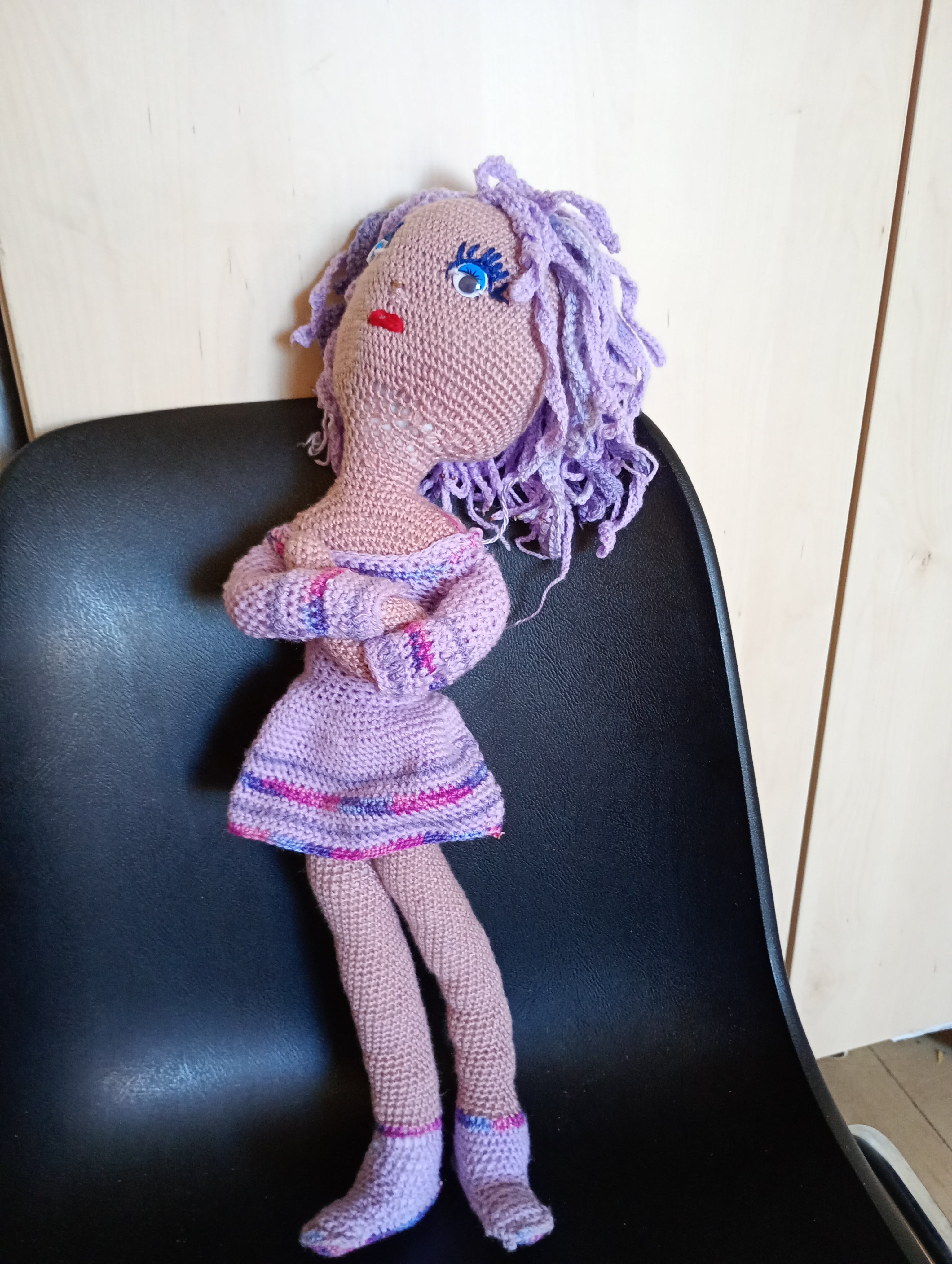 Poupe exsclusive crochet  Titanide 65+cm