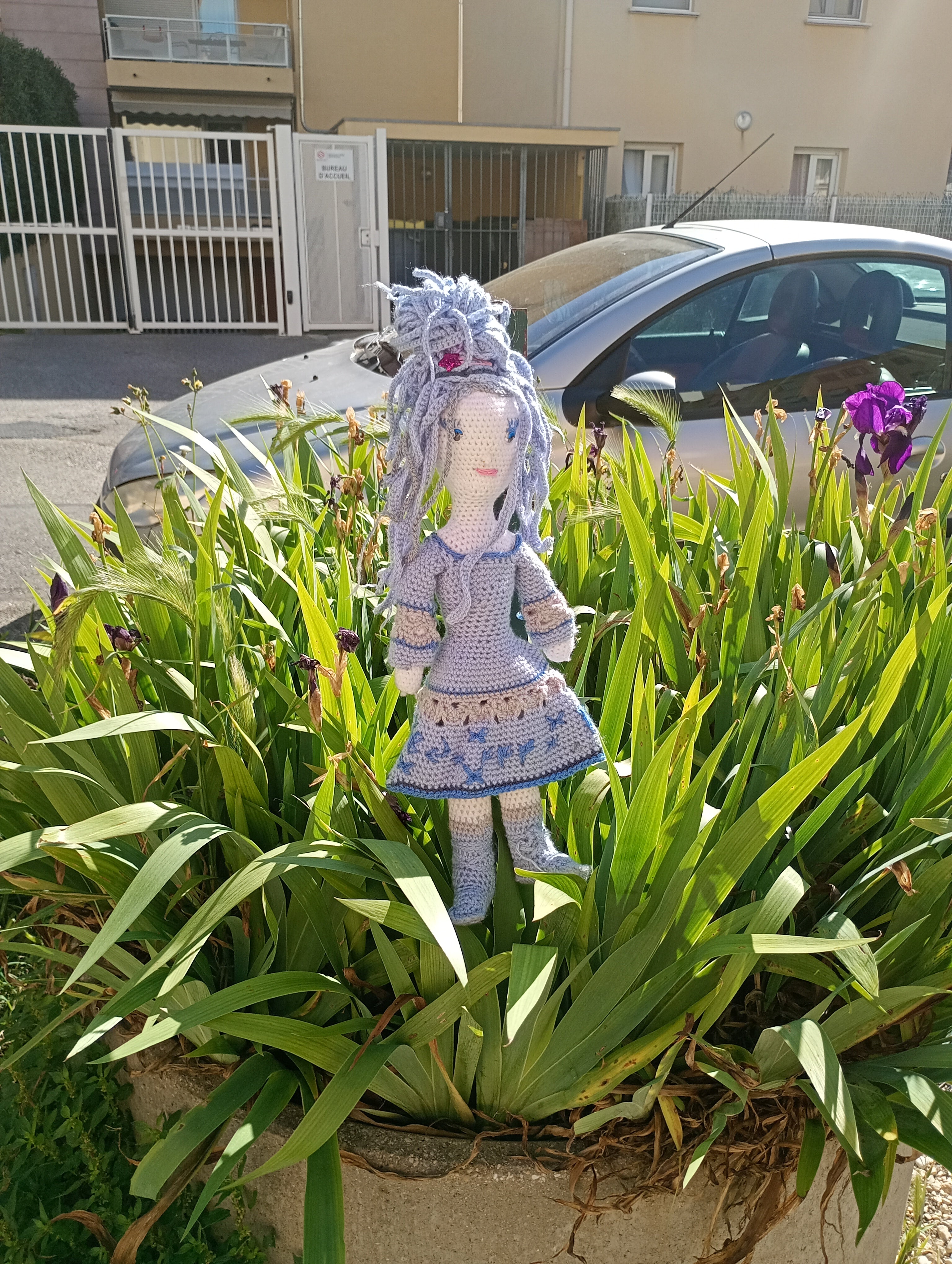 Poupe exsclusive crochet Alchimistr d'Europe Slemagnr Mafam Srssnis 55cm