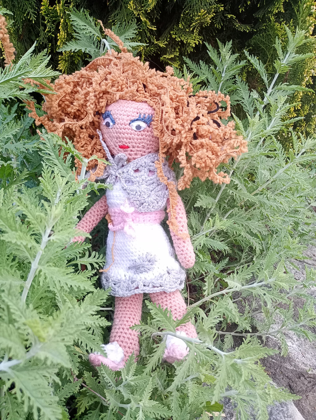 Poupee exsclisive crochet Aira Matresse de l'elrmrnt fr l'air 35cm
