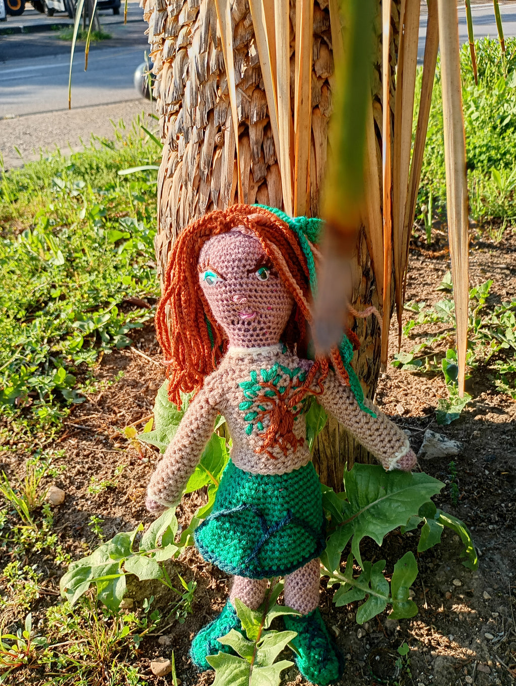 Poupe exsclusive crochet Liens  Mattress de poem Terra 35cm