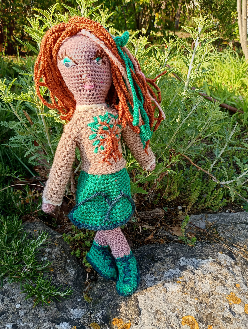 Poupe exsclusive crochet Liens  Mattress de poem Terra 35cm