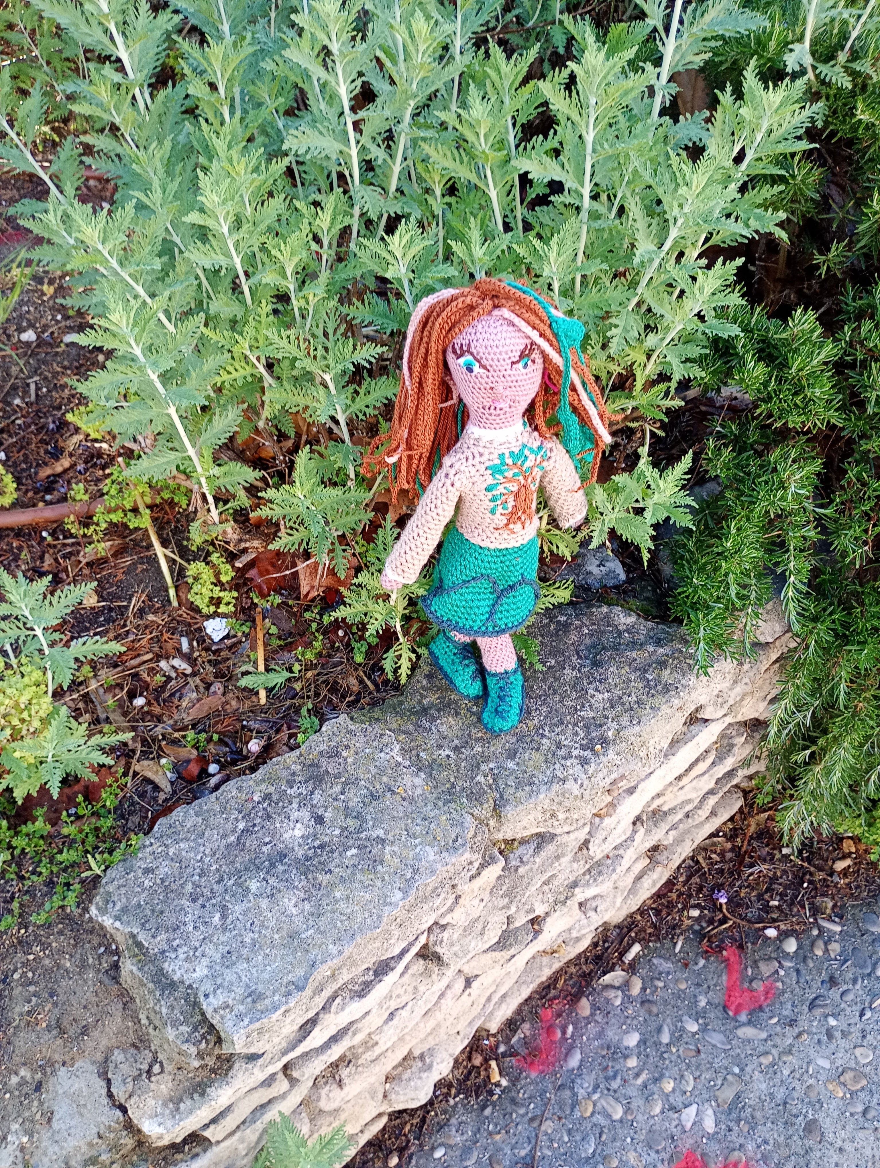 Poupe exsclusive crochet Liens  Mattress de poem Terra 35cm