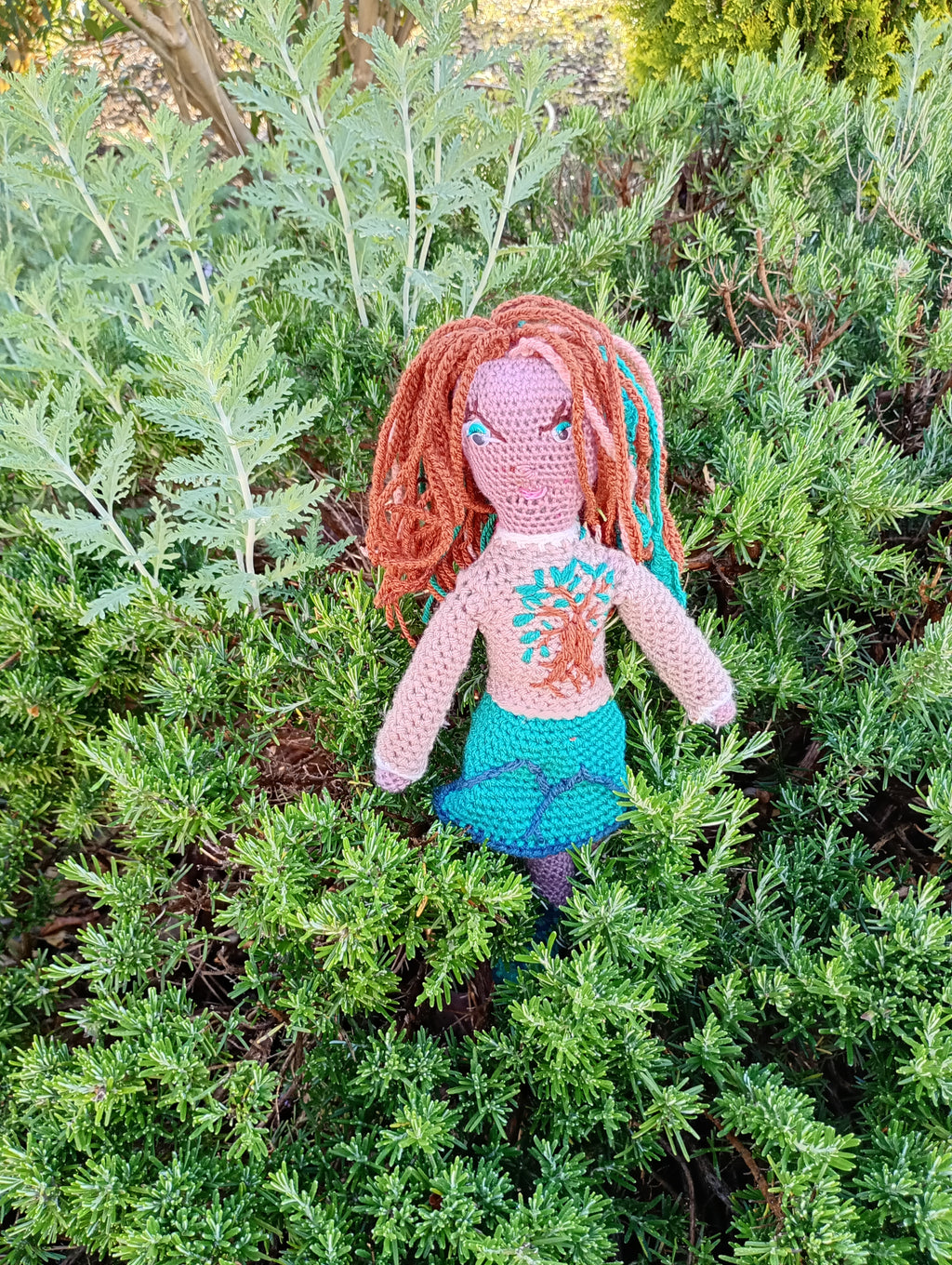 Poupe exsclusive crochet Liens  Mattress de poem Terra 35cm