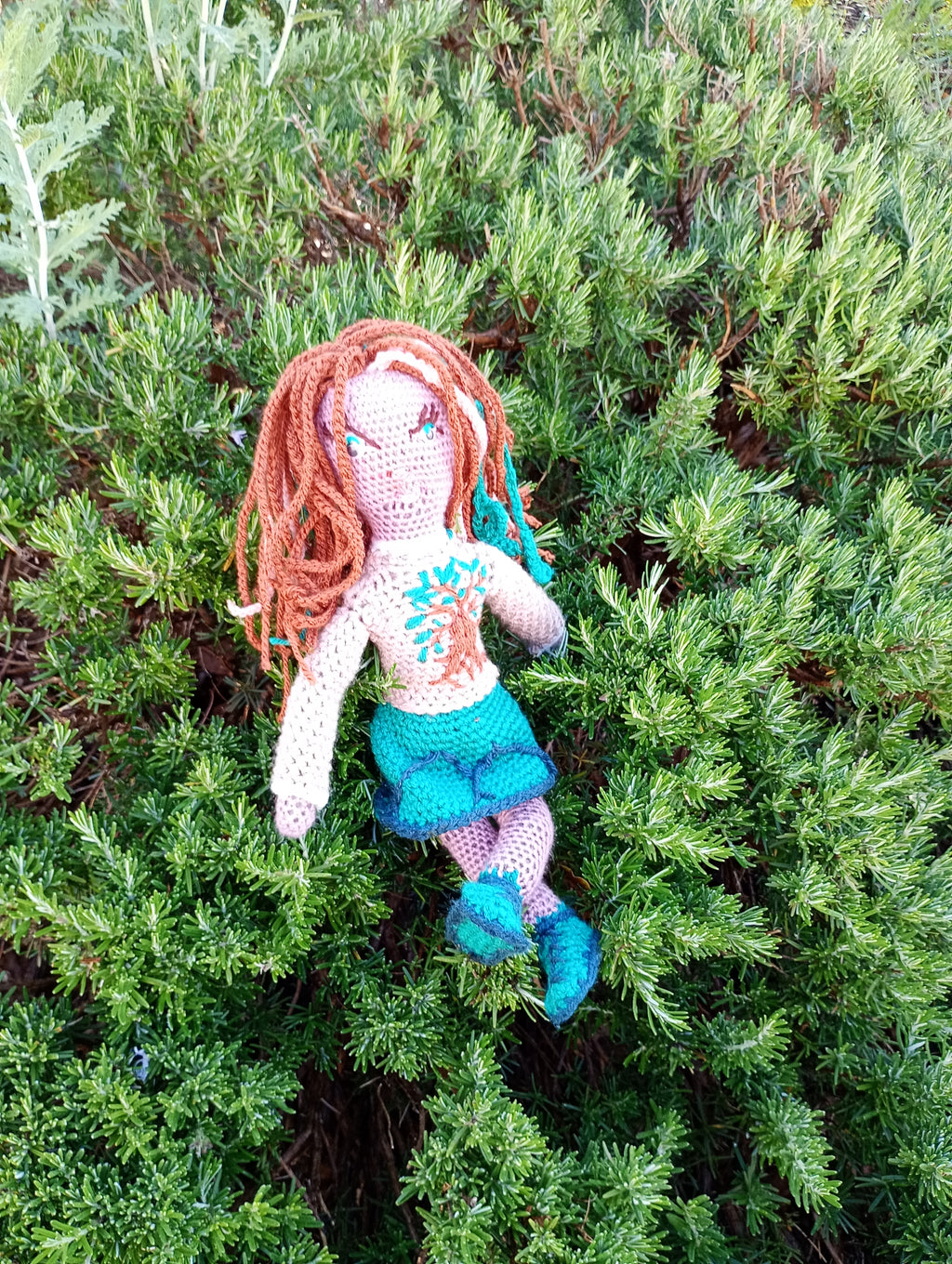 Poupe exsclusive crochet Liens  Mattress de poem Terra 35cm