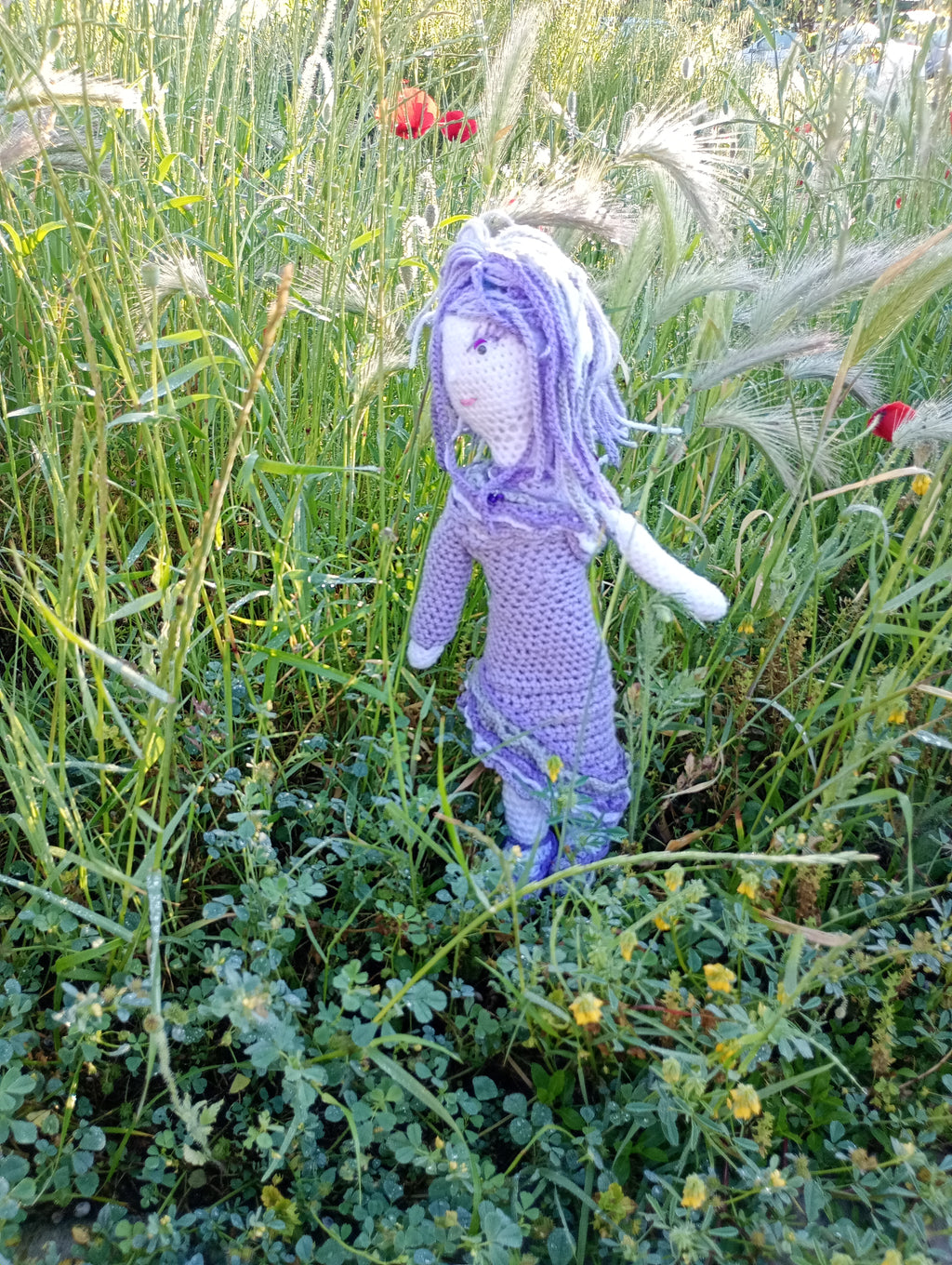 Poupe exsclusive crochet Eleonorr d'Obmene 35cm