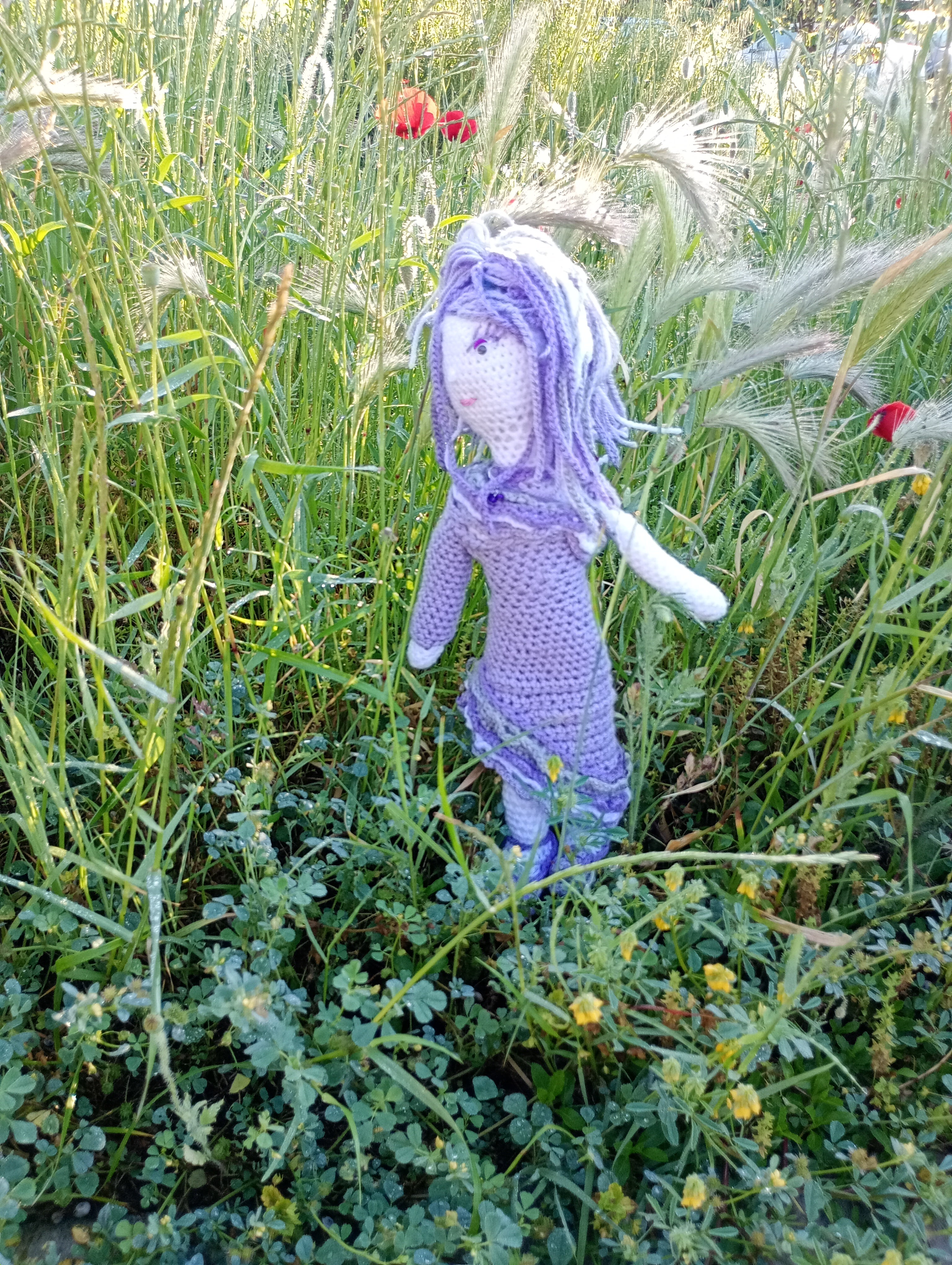 Poupe exsclusive crochet Eleonorr d'Obmene 35cm