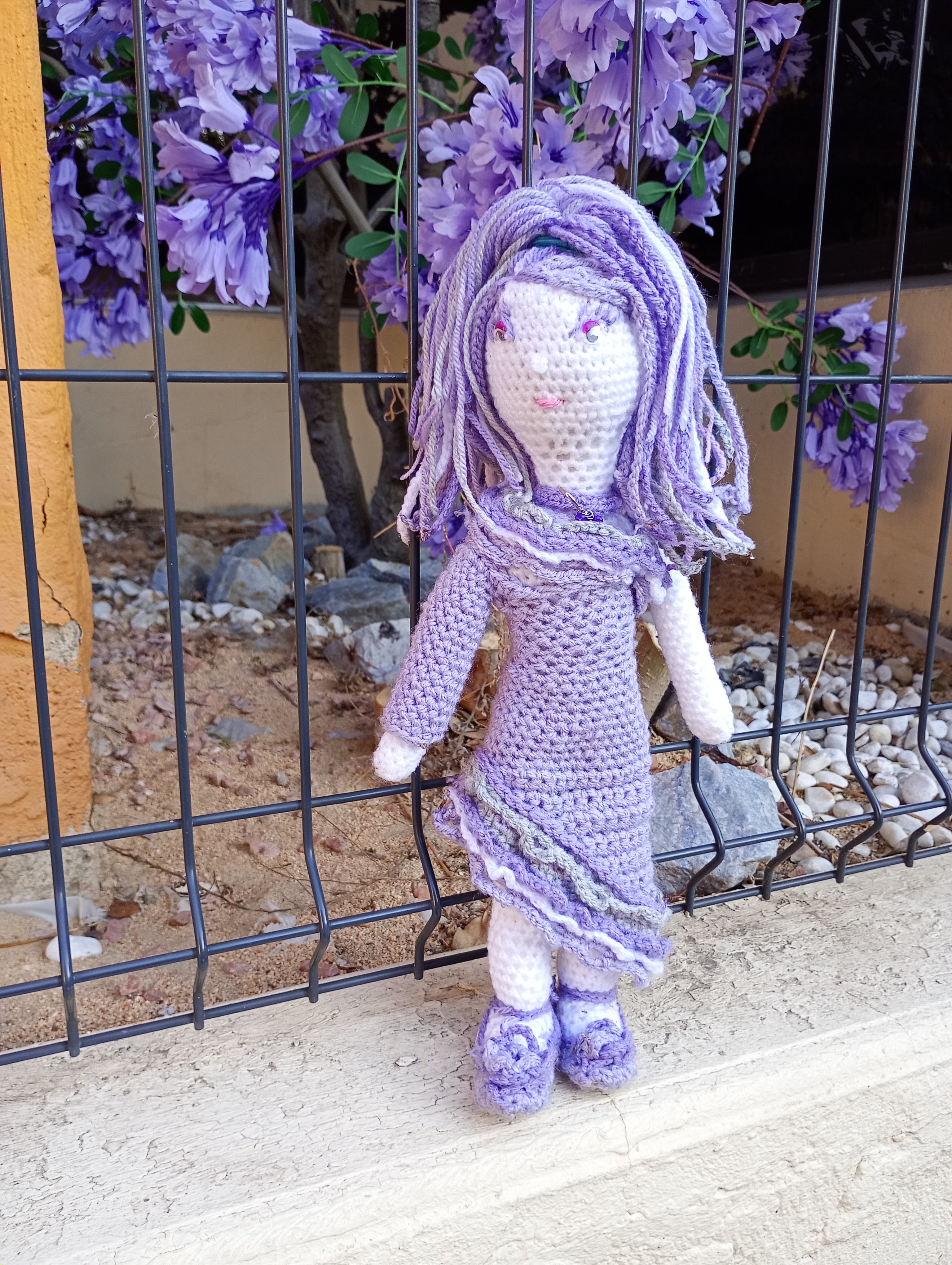 Poupe exsclusive crochet Eleonorr d'Obmene 35cm