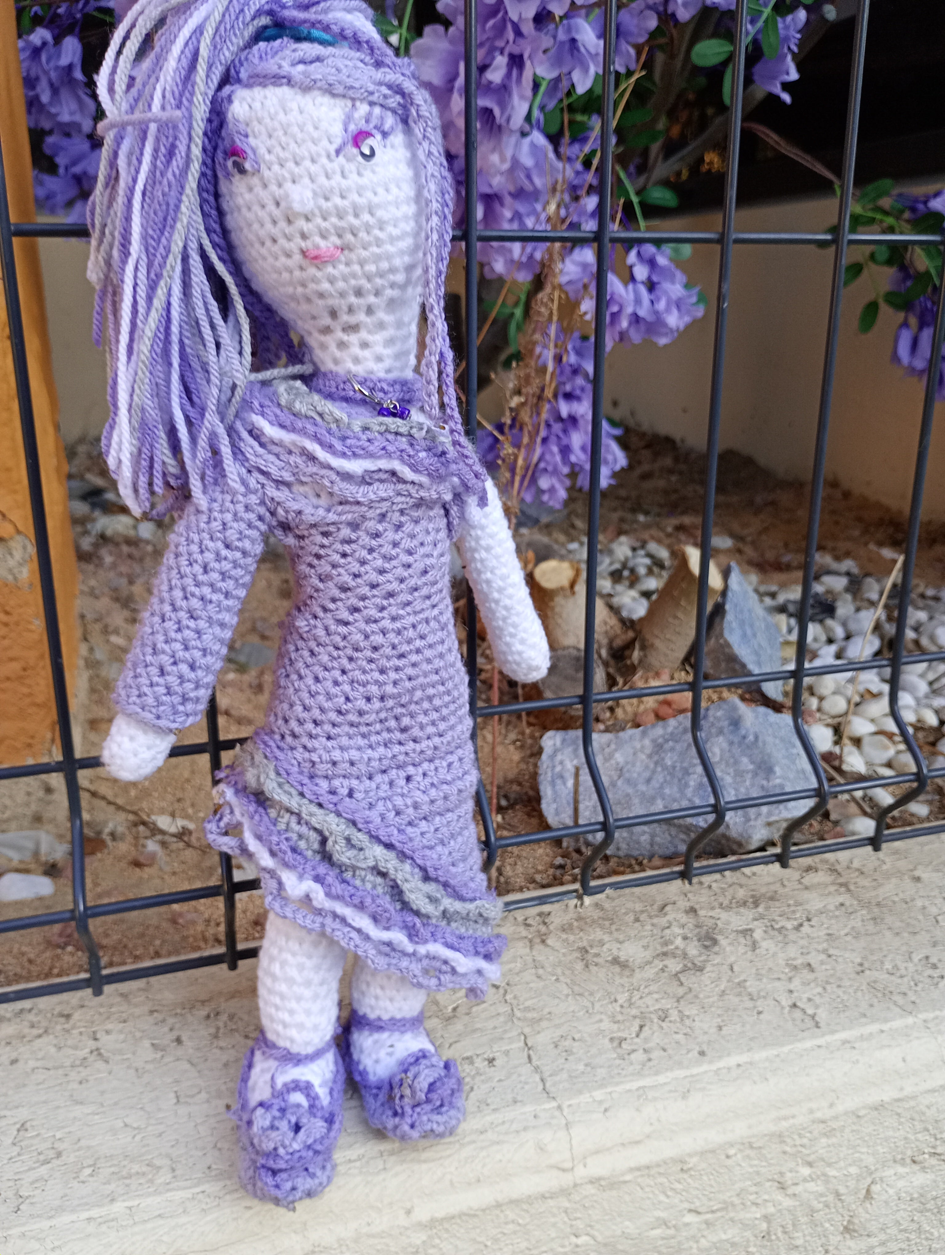 Poupe exsclusive crochet Eleonorr d'Obmene 35cm