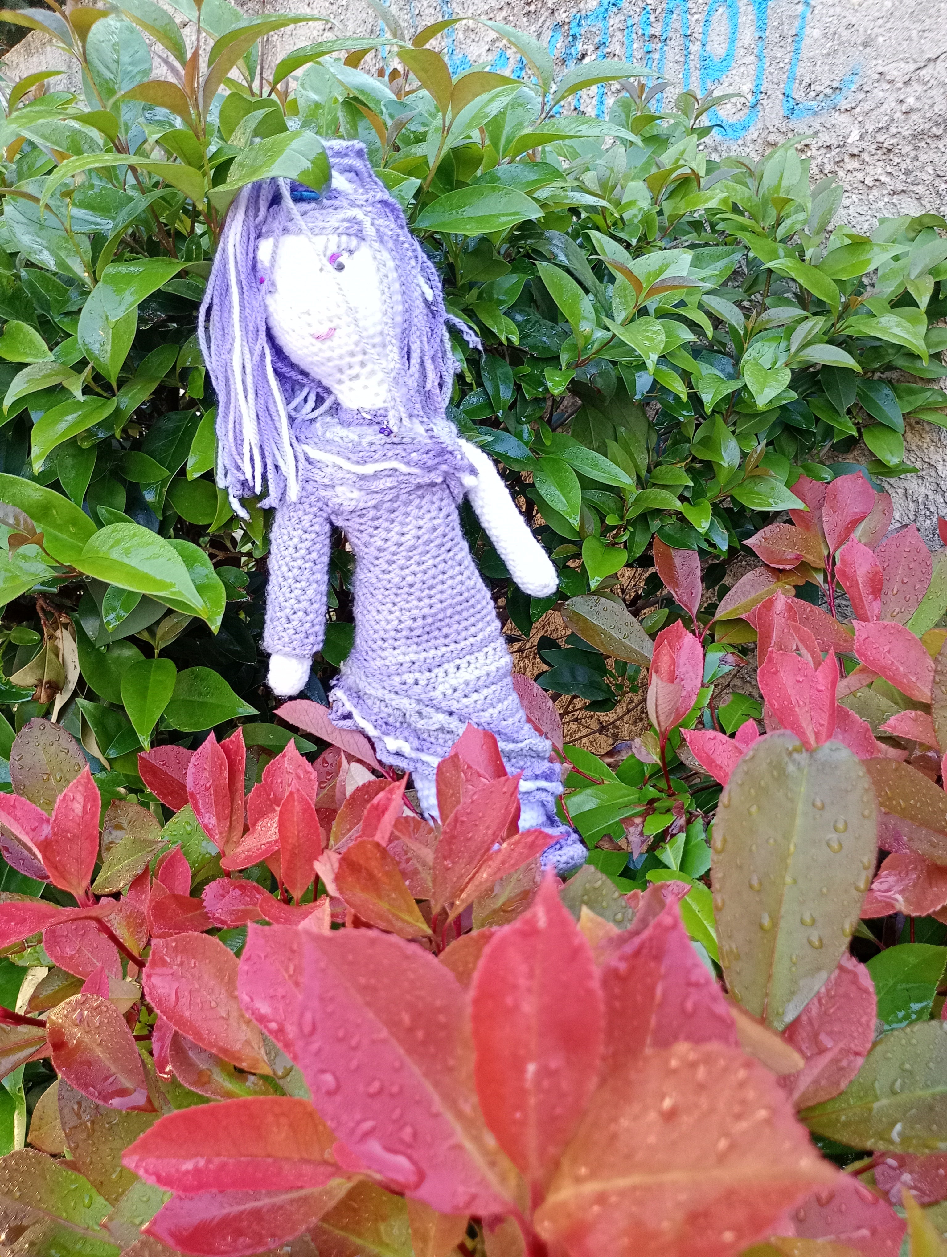 Poupe exsclusive crochet Eleonorr d'Obmene 35cm