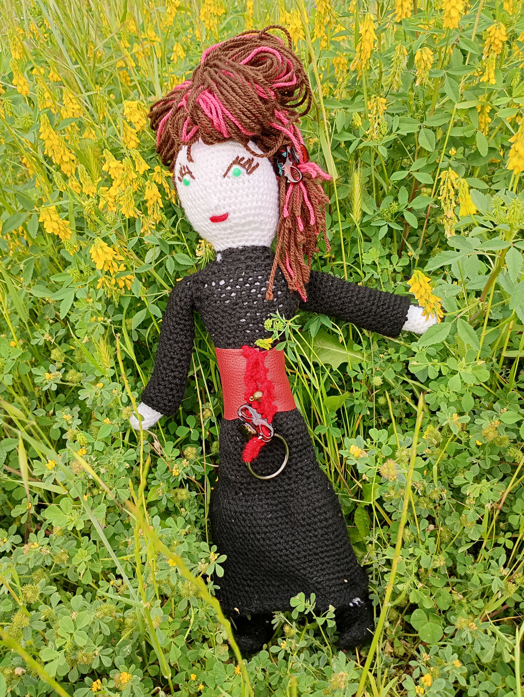 Poupe exsclusive crochet Surelia Mechsniwue -la Legrnfr d'unr epoque 56cm