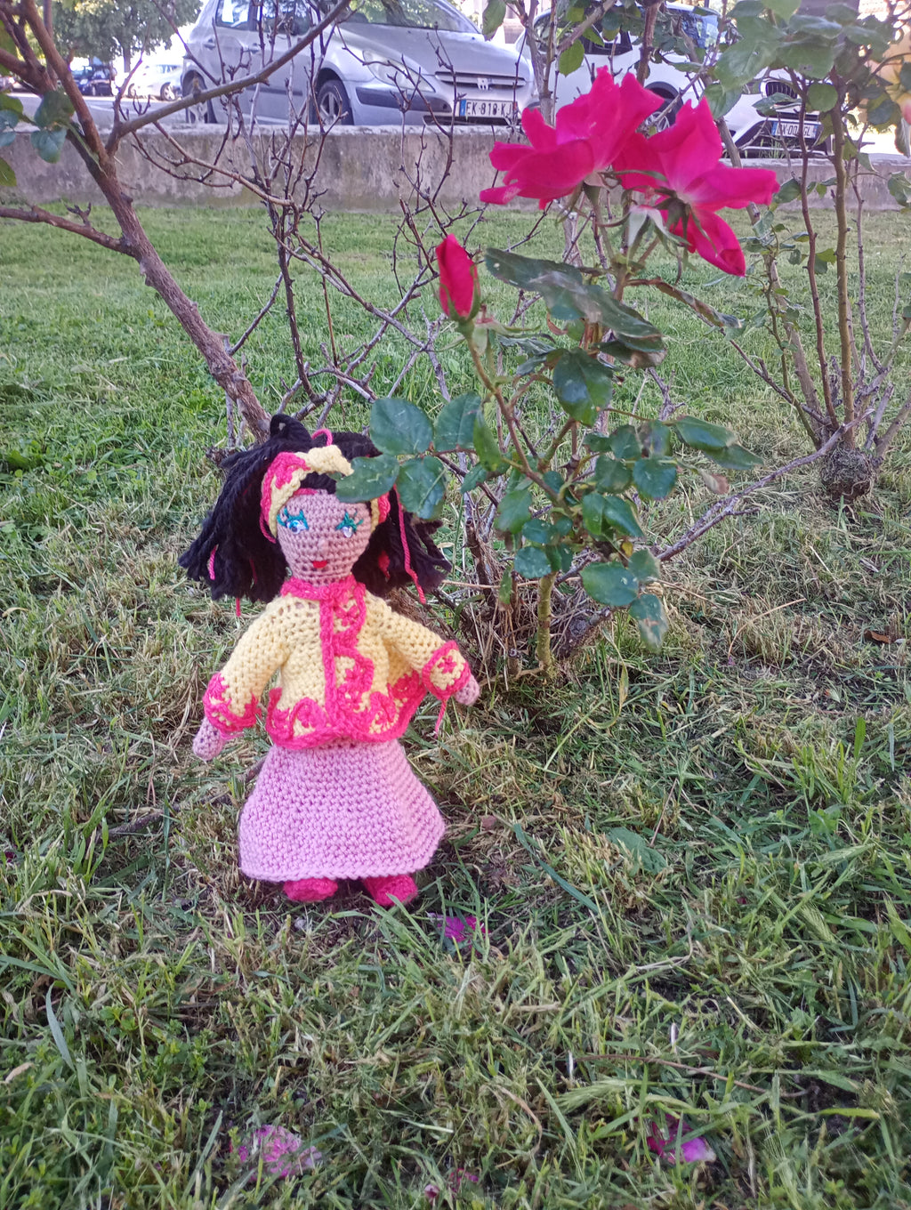 Poupe exsclusive crochet Aischs Eat Nour35cm