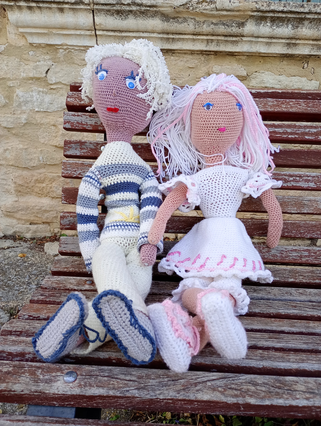 Poupe exsclisive crochet Titanes 75+2poupees