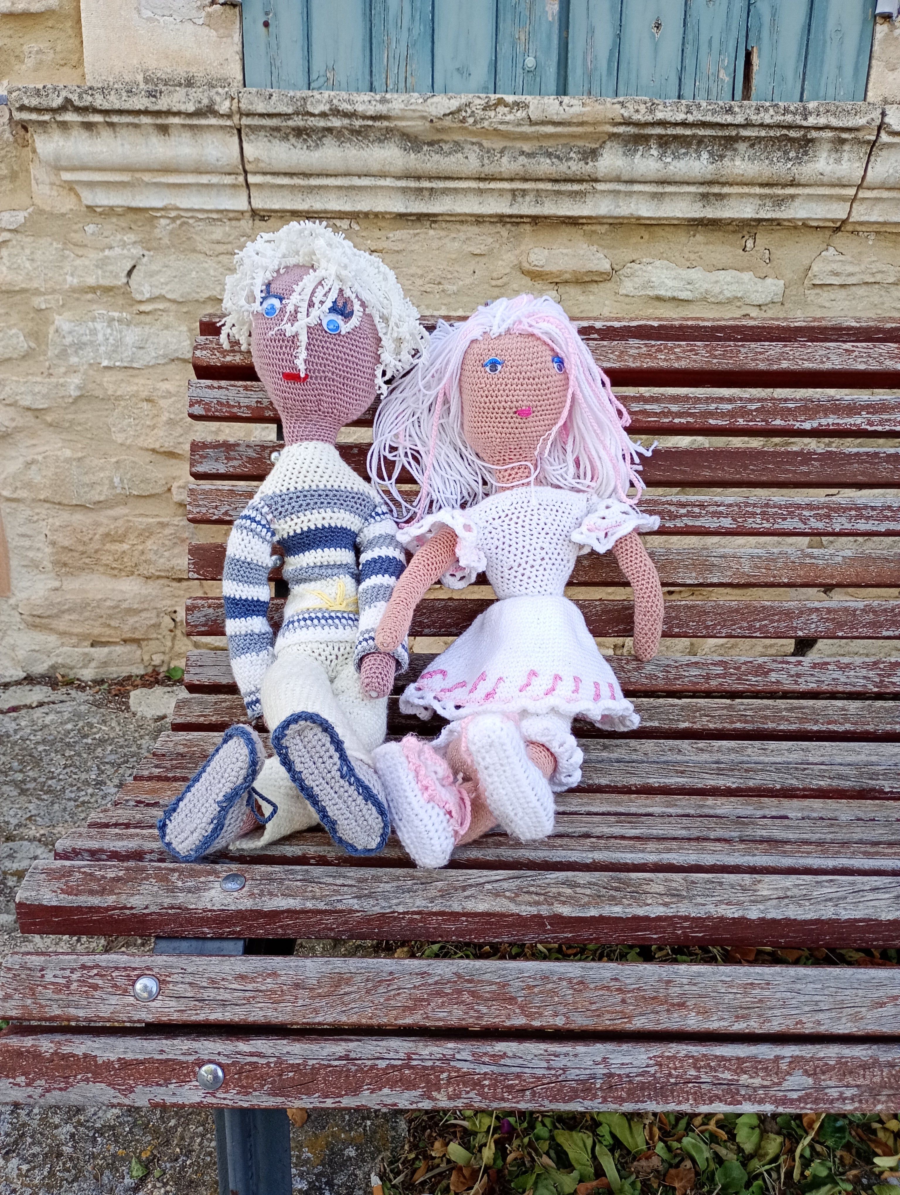 Poupe exsclisive crochet Titanes 75+2poupees