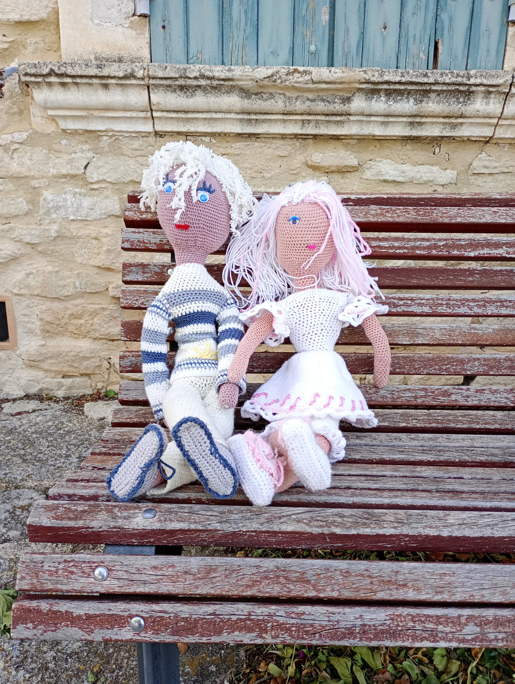 Poupe exsclisive crochet Titanes 75+2poupees