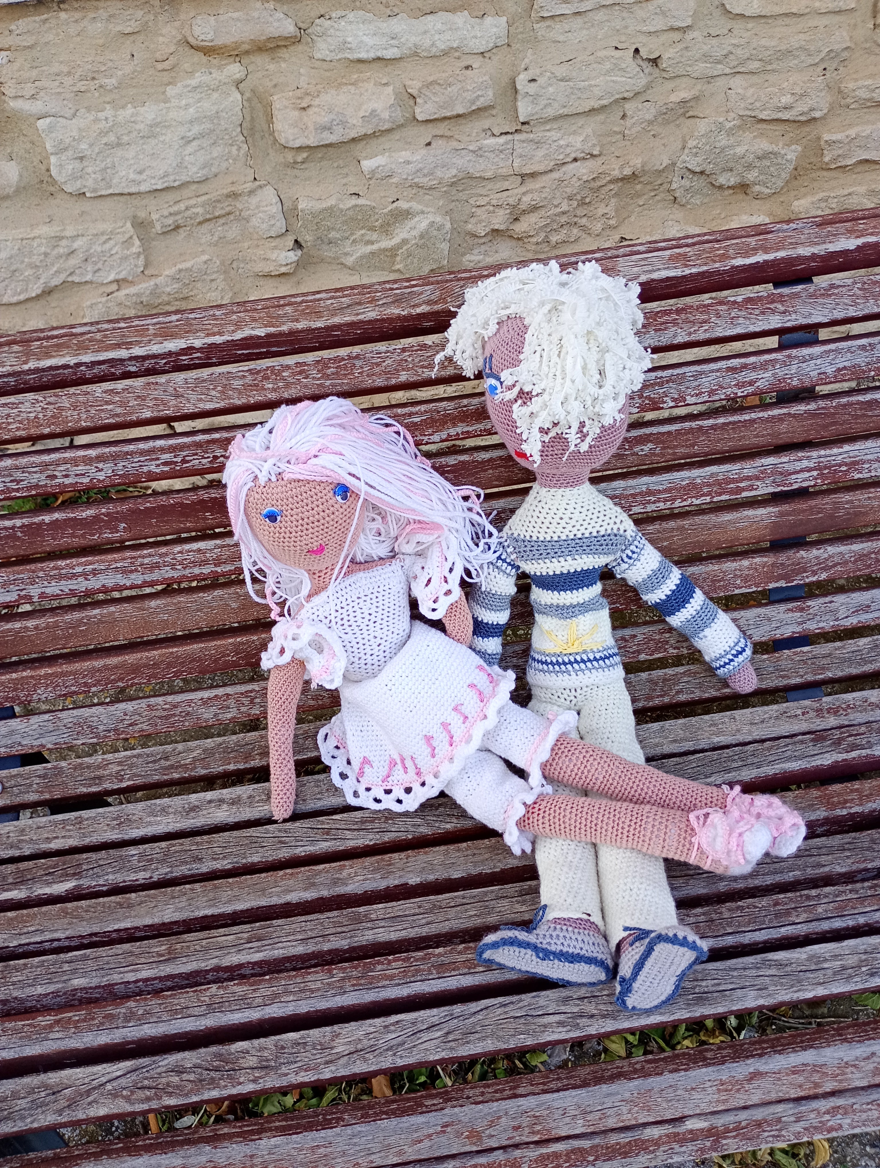 Poupe exsclisive crochet Titanes 75+2poupees