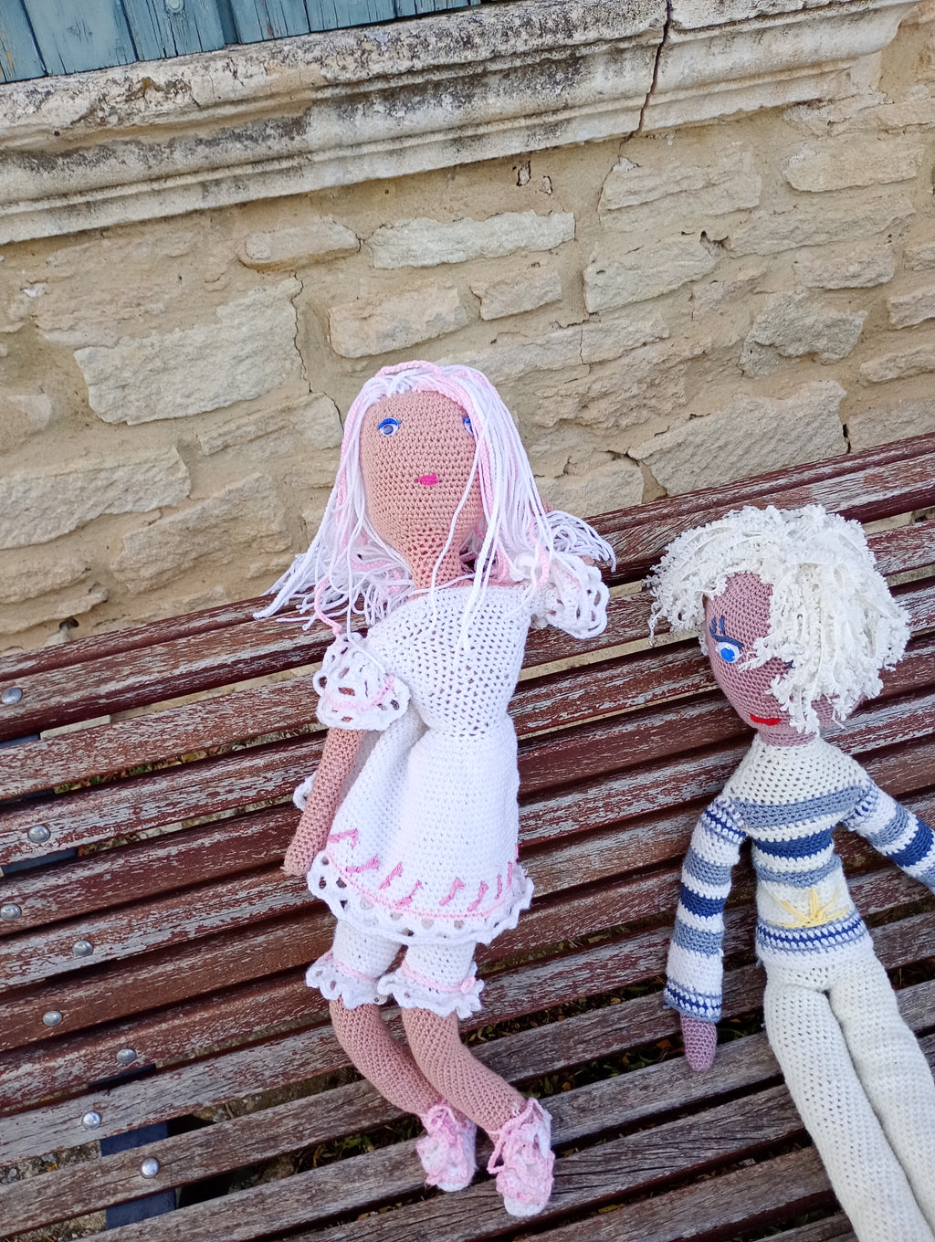 Poupe exsclisive crochet Titanes 75+2poupees