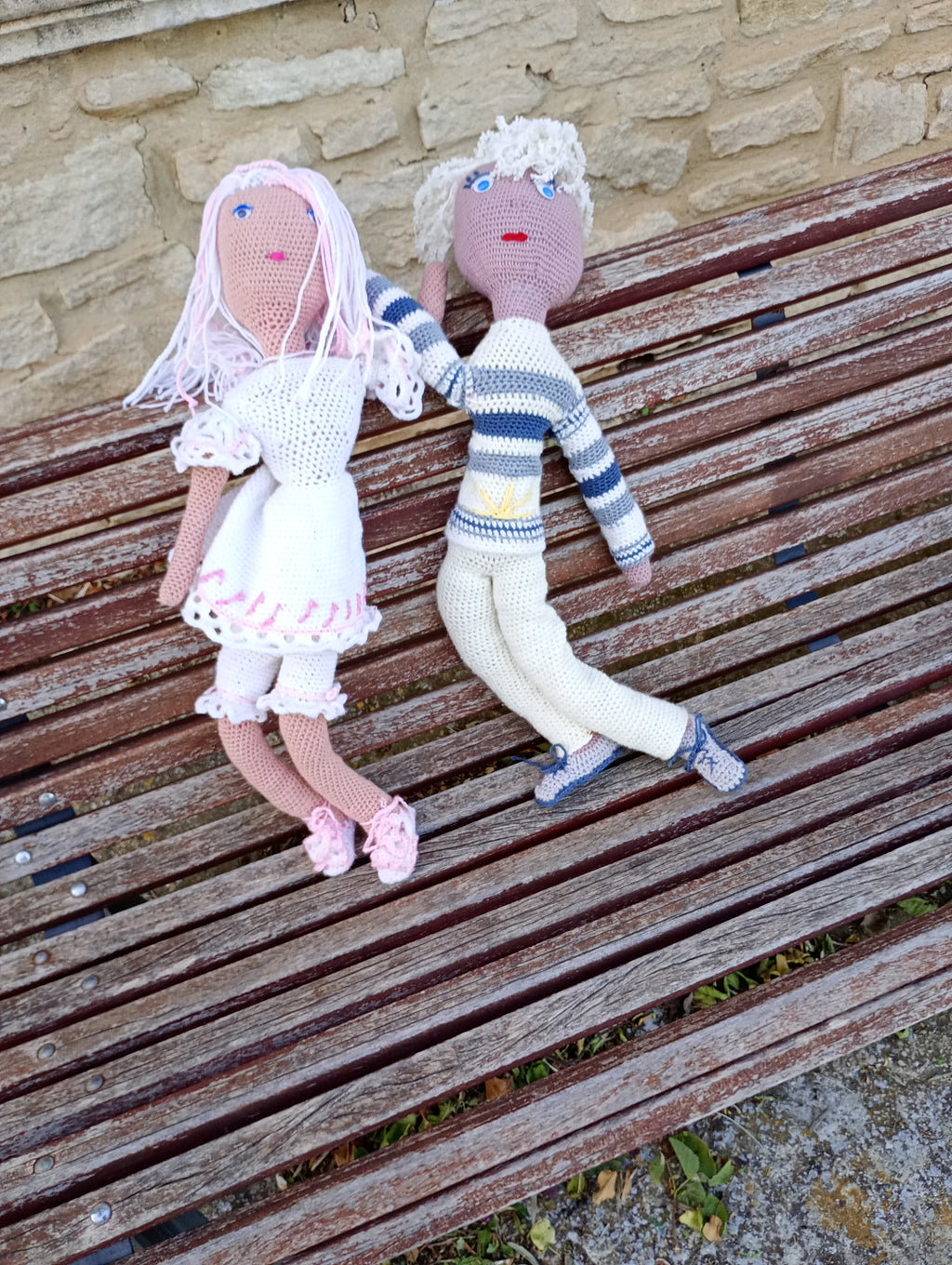 Poupe exsclisive crochet Titanes 75+2poupees