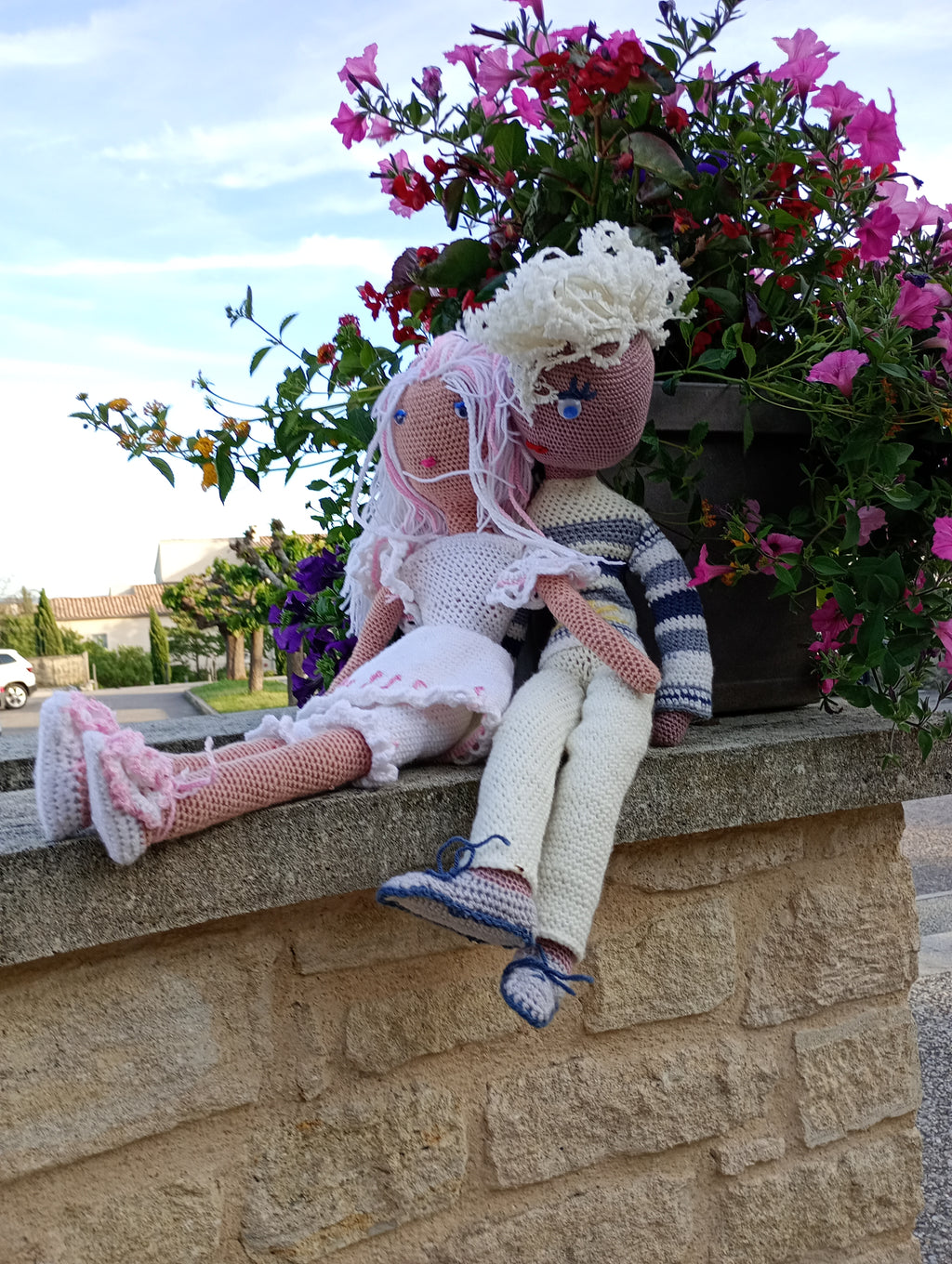 Poupe exsclisive crochet Titanes 75+2poupees