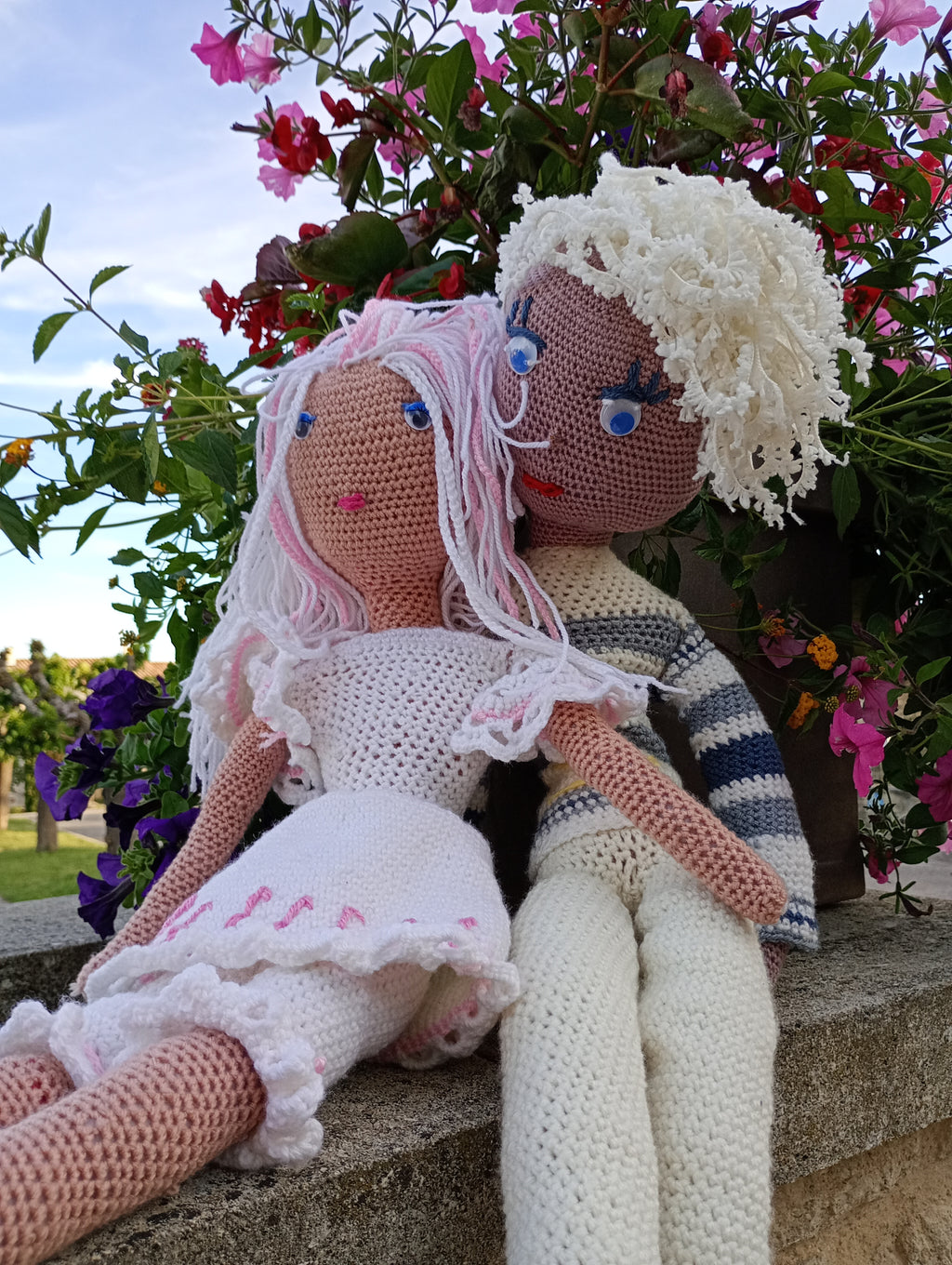 Poupe exsclisive crochet Titanes 75+2poupees