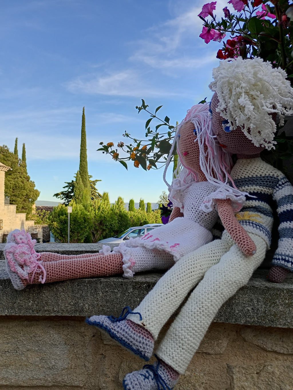 Poupe exsclisive crochet Titanes 75+2poupees