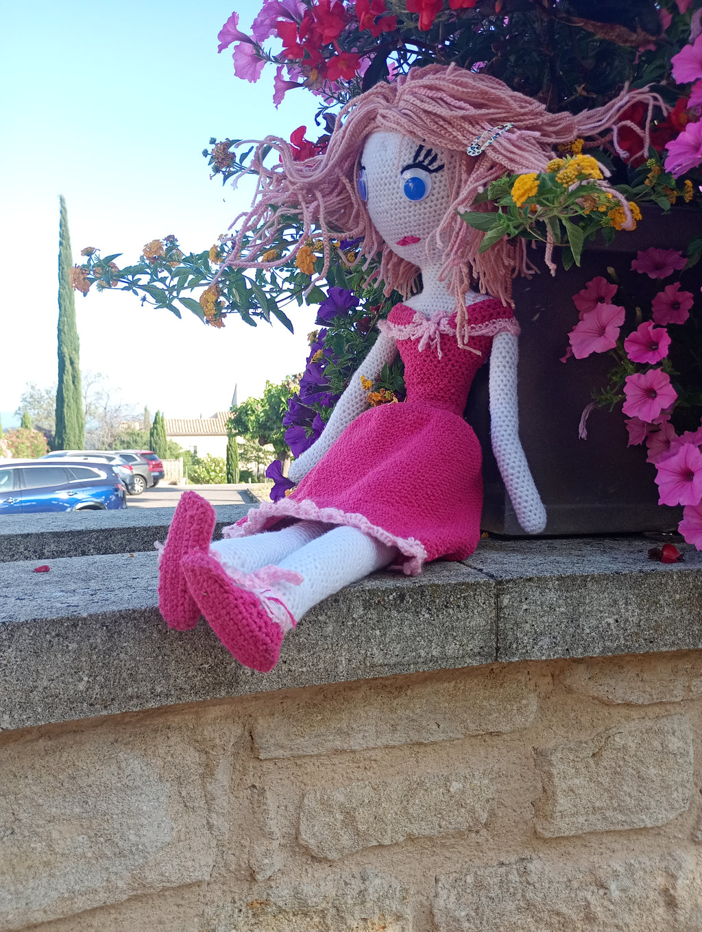 Poupe exsclusive crochet Titanide Adeline 70cm