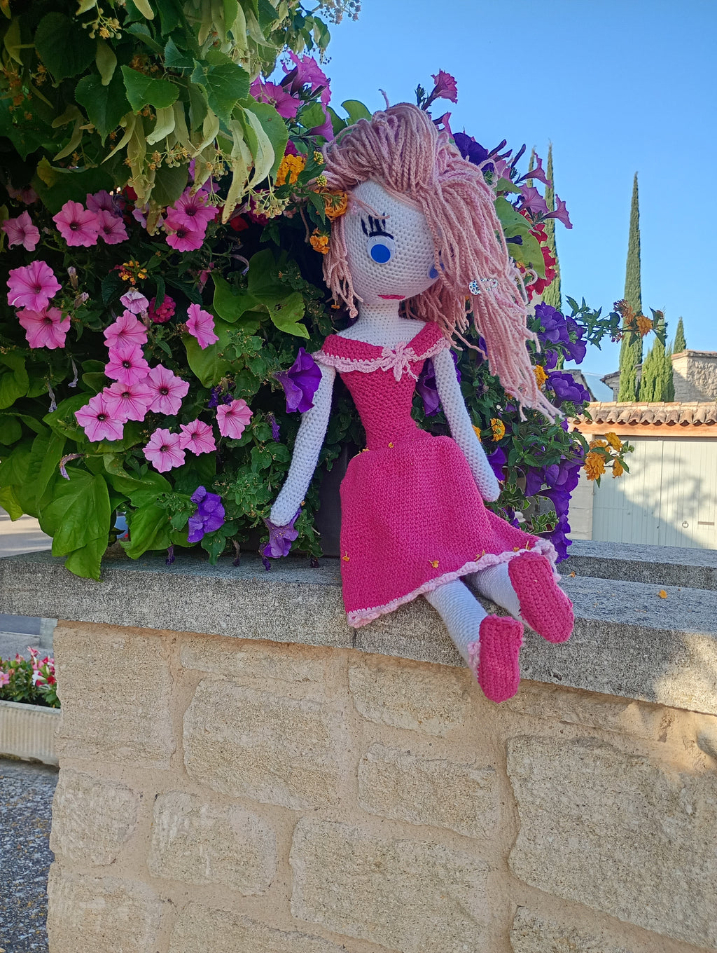 Poupe exsclusive crochet Titanide Adeline 70cm