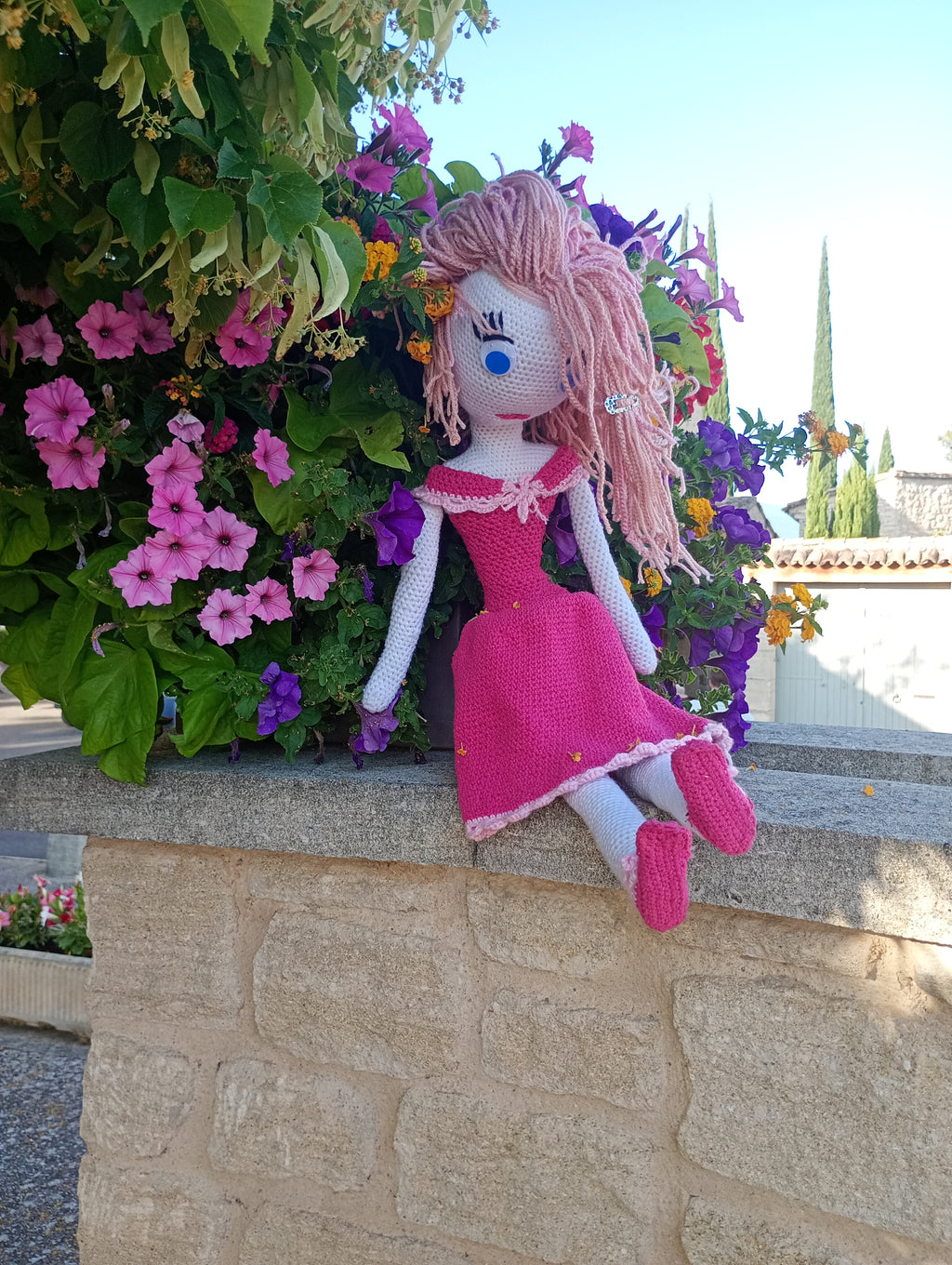 Poupe exsclusive crochet Titanide Adeline 70cm