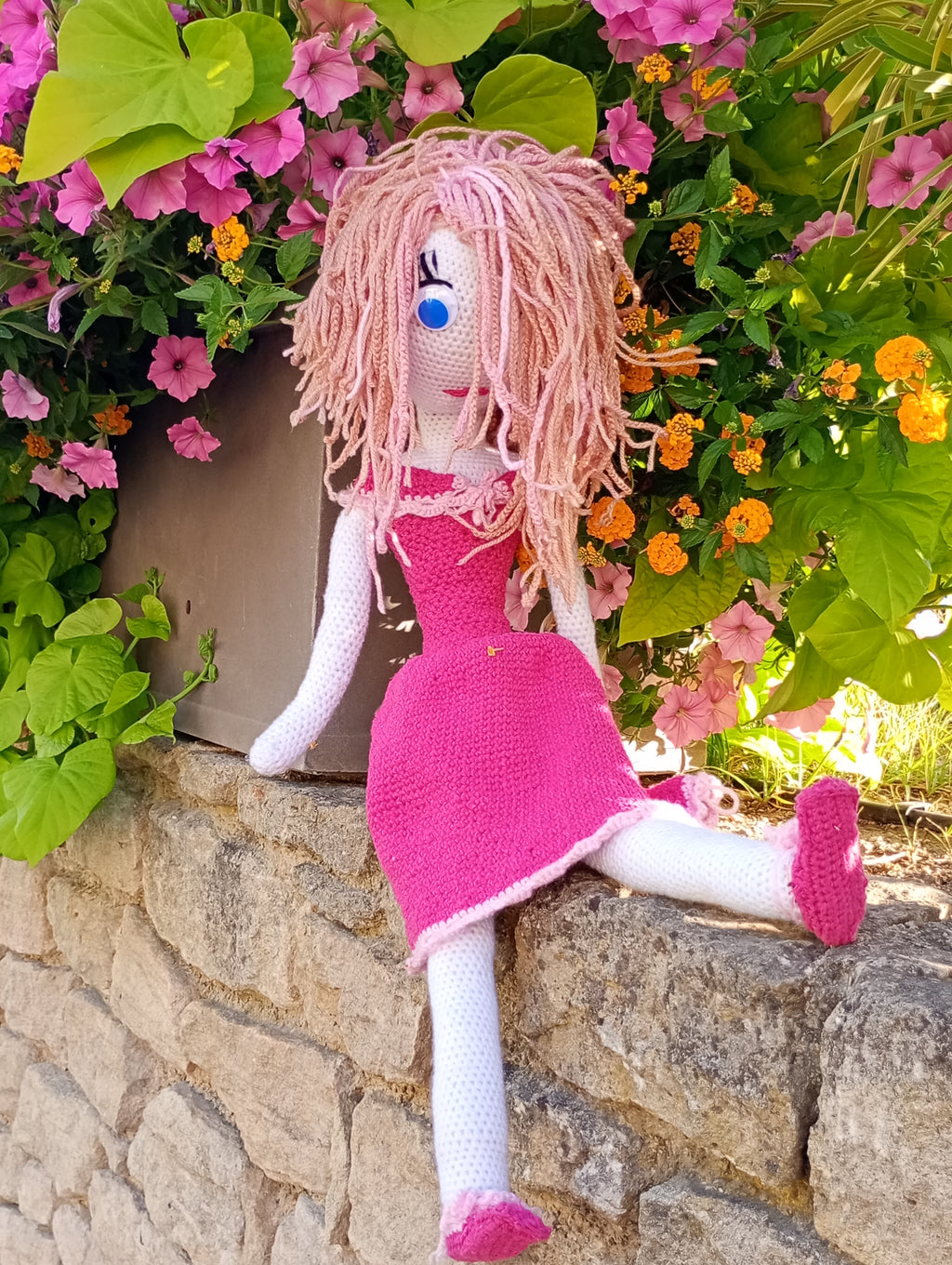 Poupe exsclusive crochet Titanide Adeline 70cm