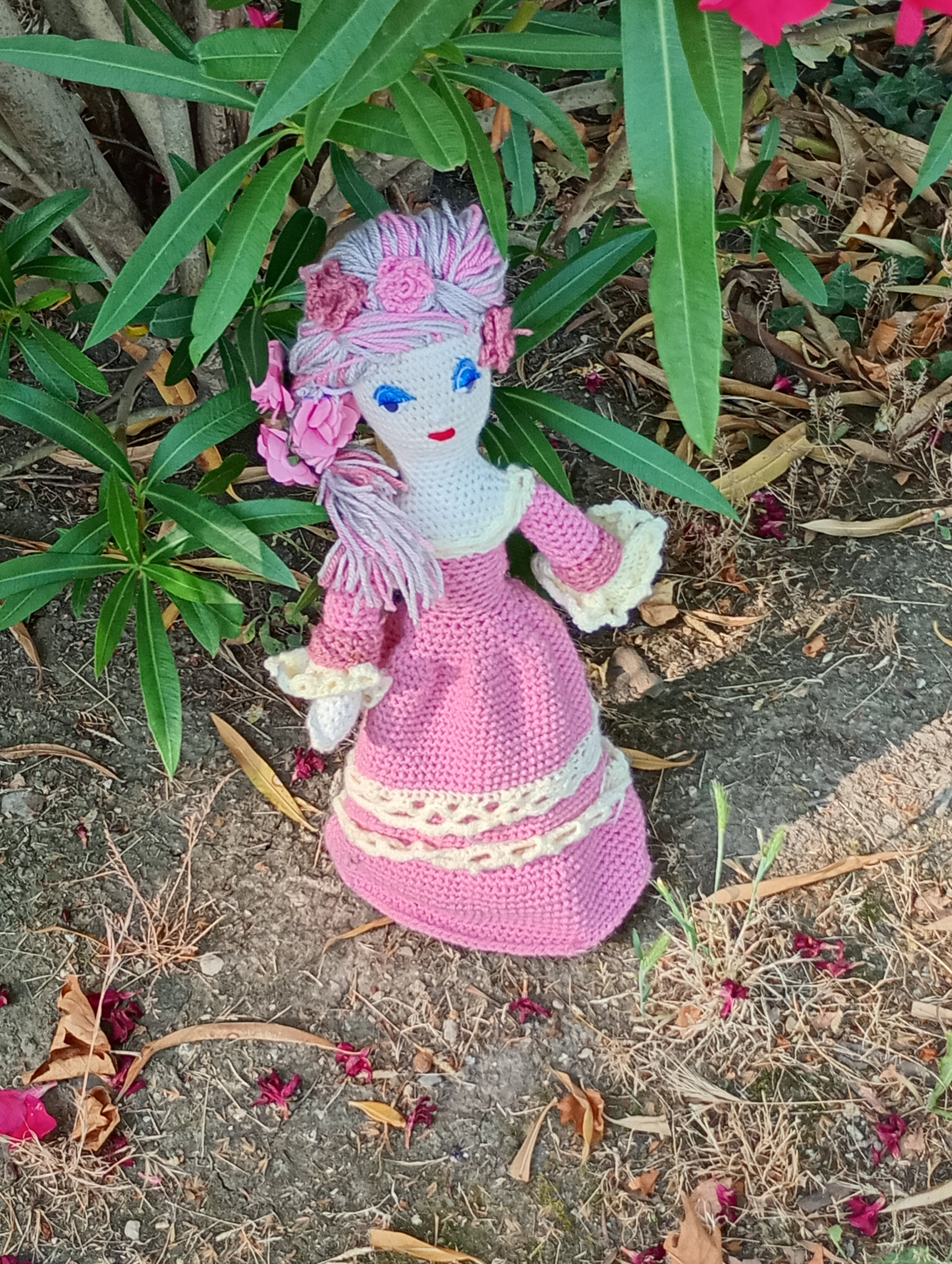 Poupe exsclusive crochet Marie Antoinette 50-55cm