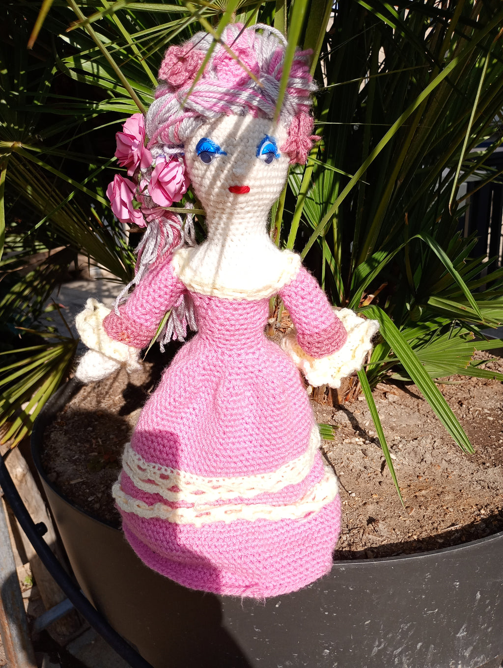 Poupe exsclusive crochet Marie Antoinette 50-55cm