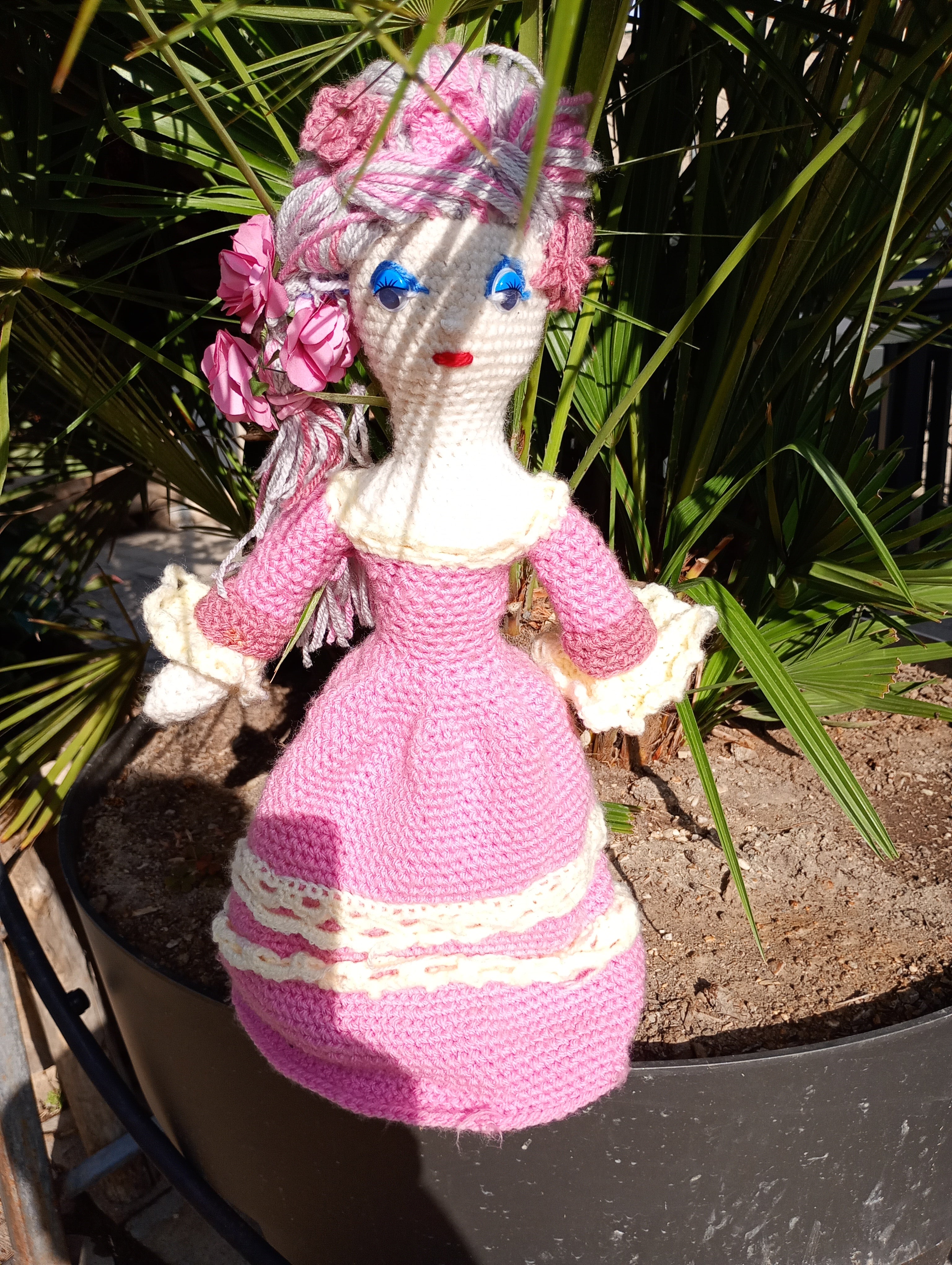 Poupe exsclusive crochet Marie Antoinette 50-55cm