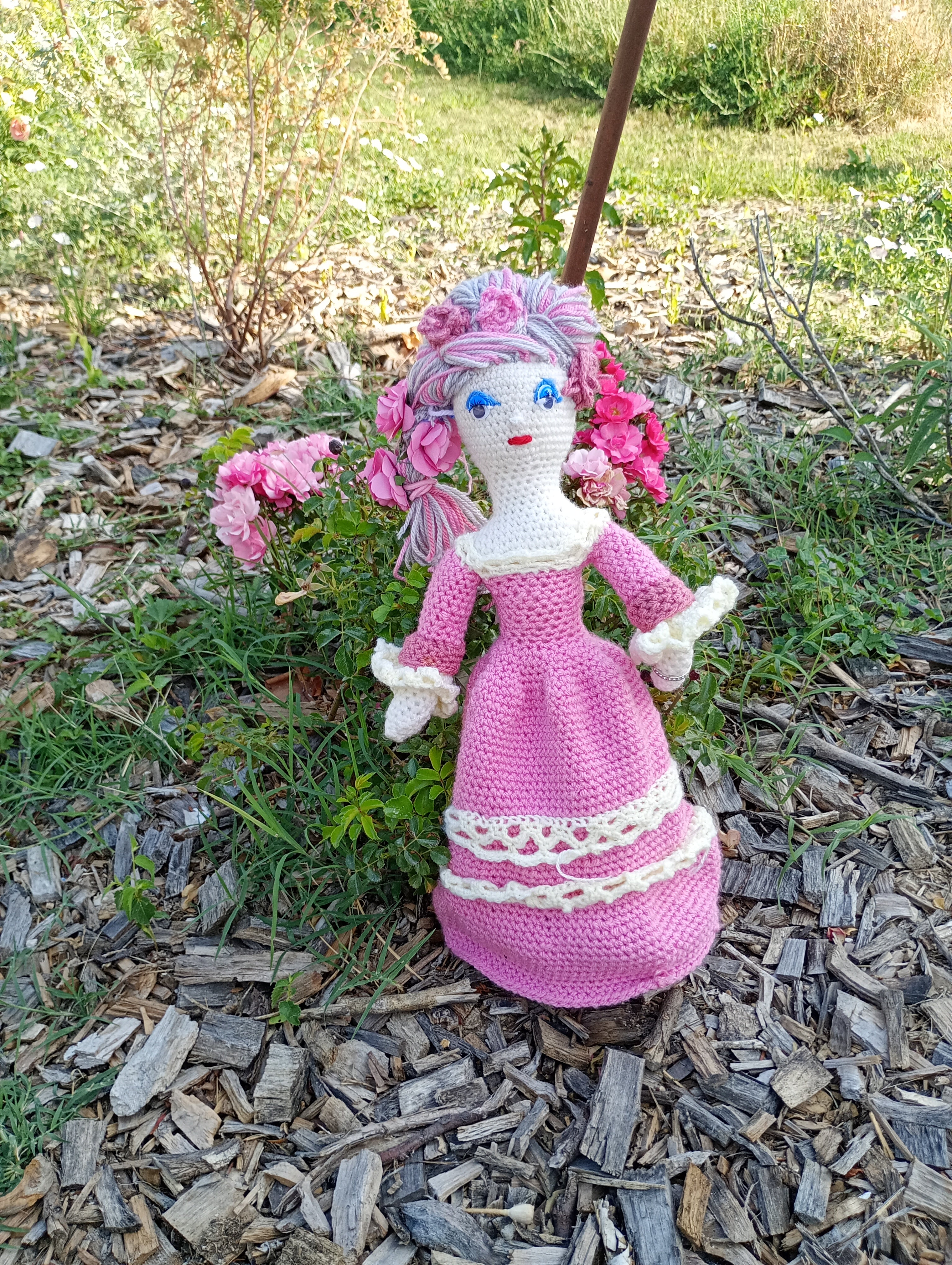 Poupe exsclusive crochet Marie Antoinette 50-55cm