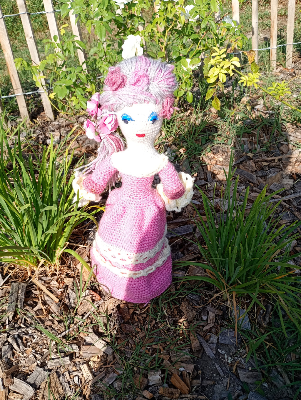Poupe exsclusive crochet Marie Antoinette 50-55cm