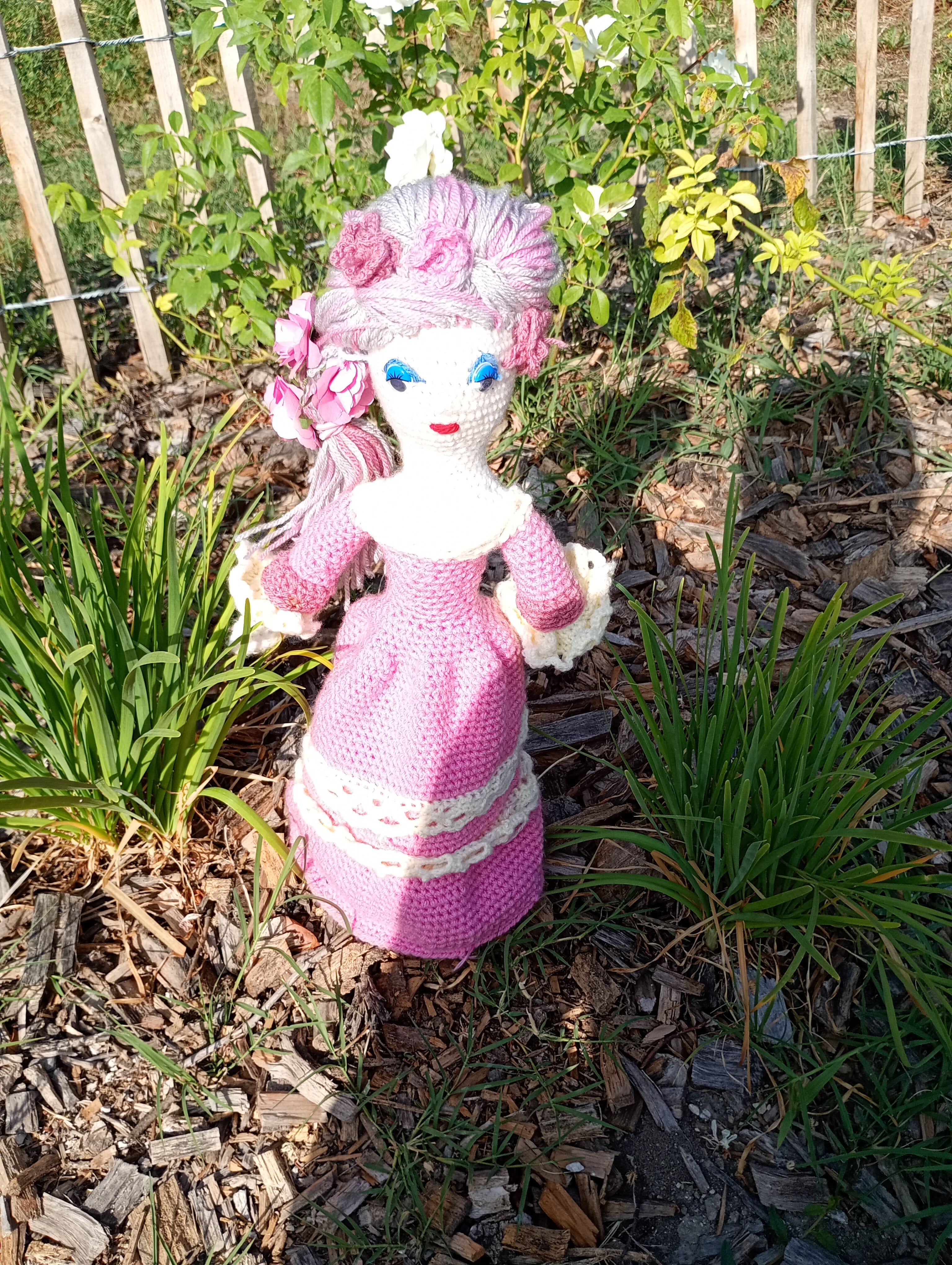 Poupe exsclusive crochet Marie Antoinette 50-55cm