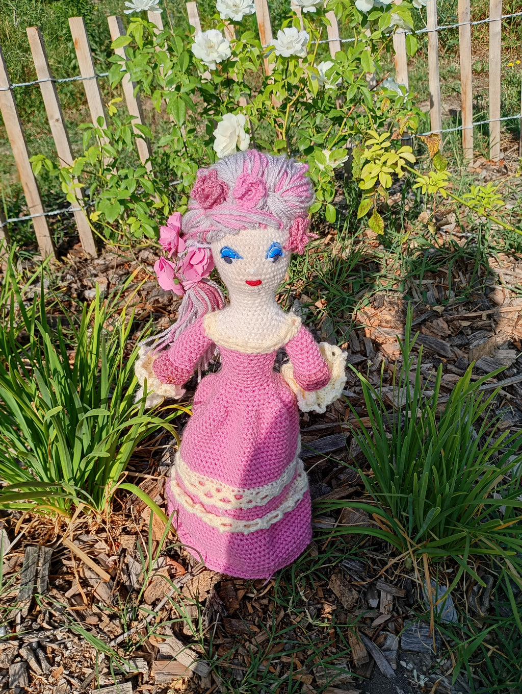 Poupe exsclusive crochet Marie Antoinette 50-55cm