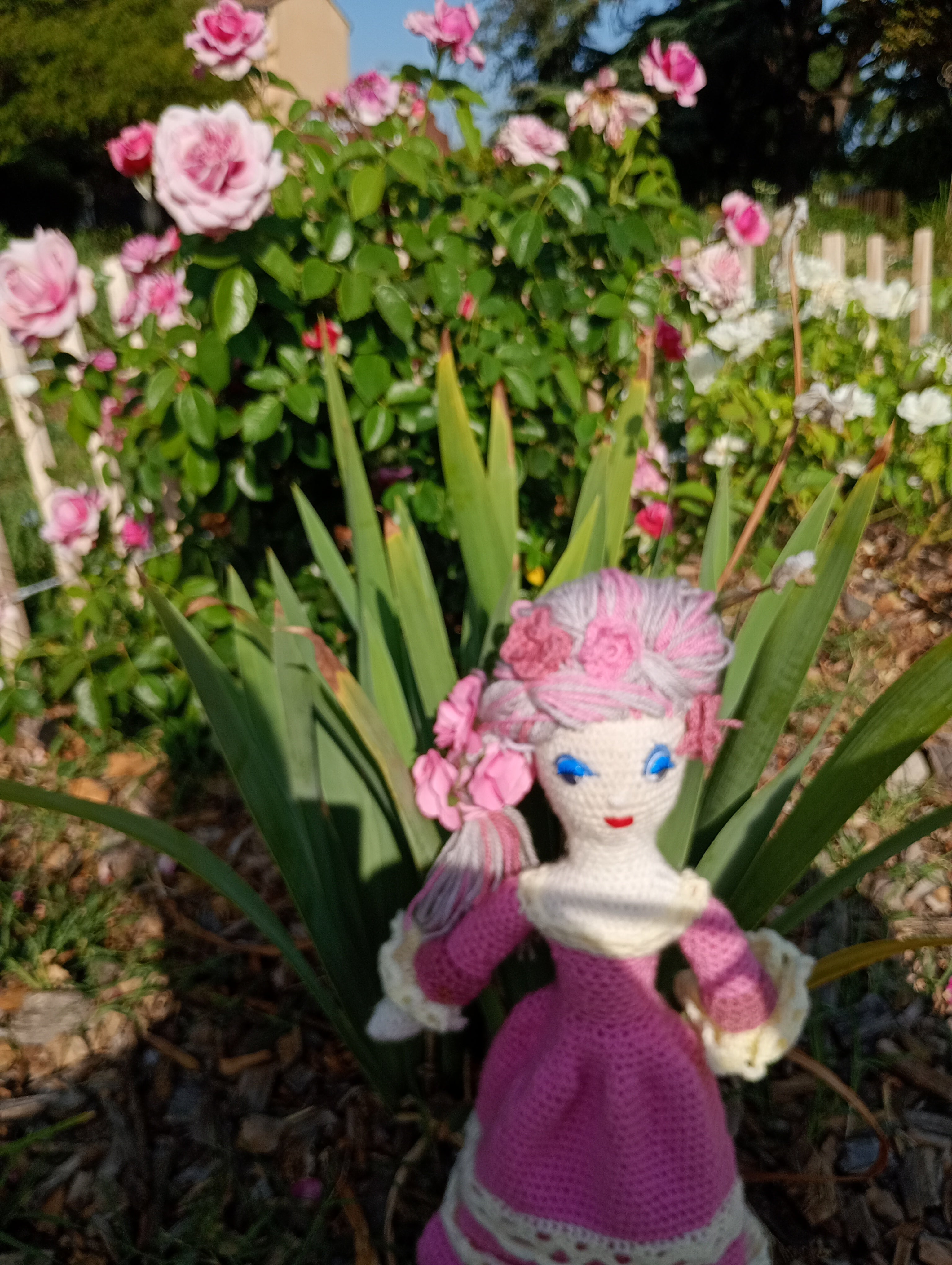 Poupe exsclusive crochet Marie Antoinette 50-55cm