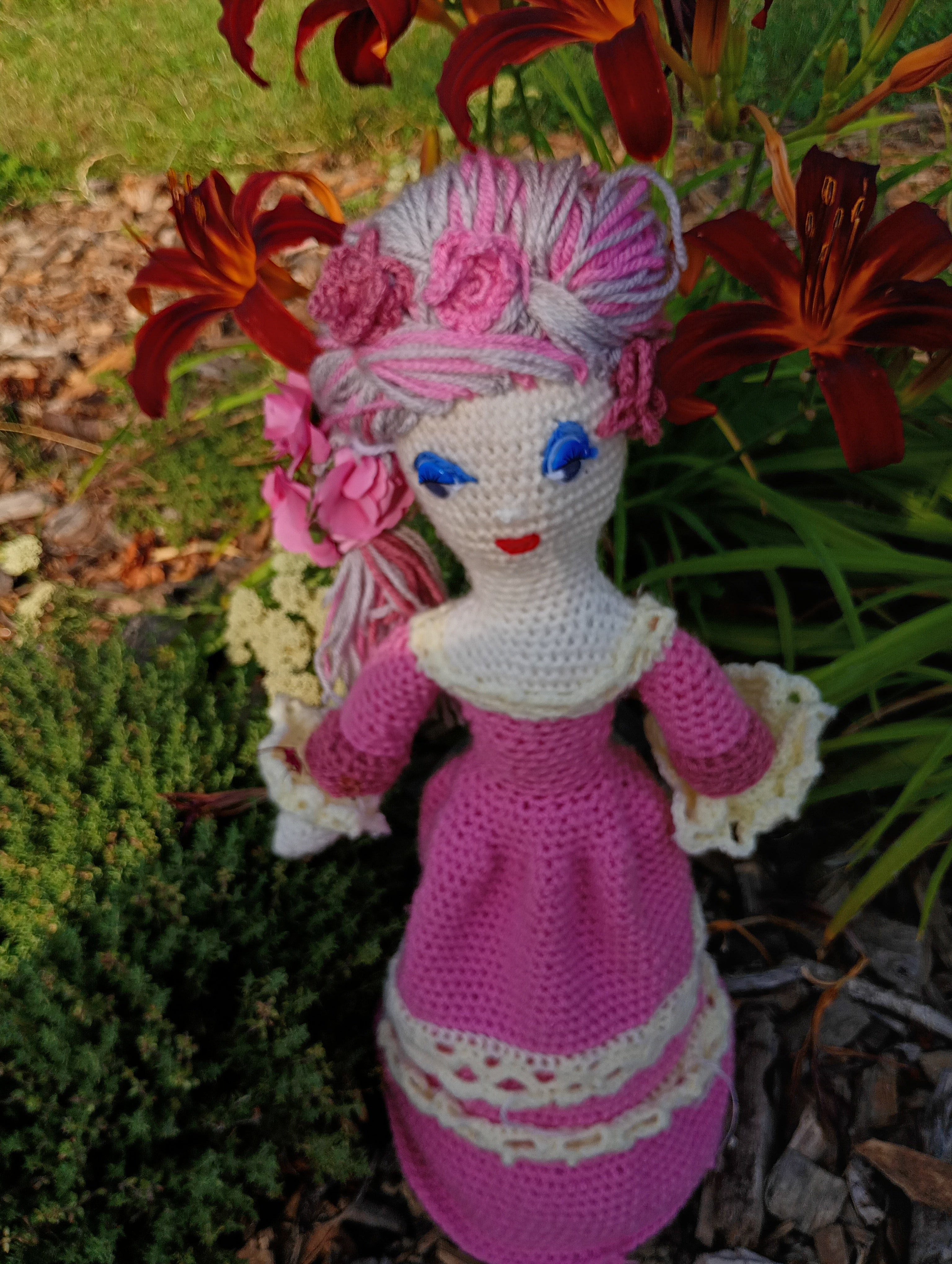 Poupe exsclusive crochet Marie Antoinette 50-55cm