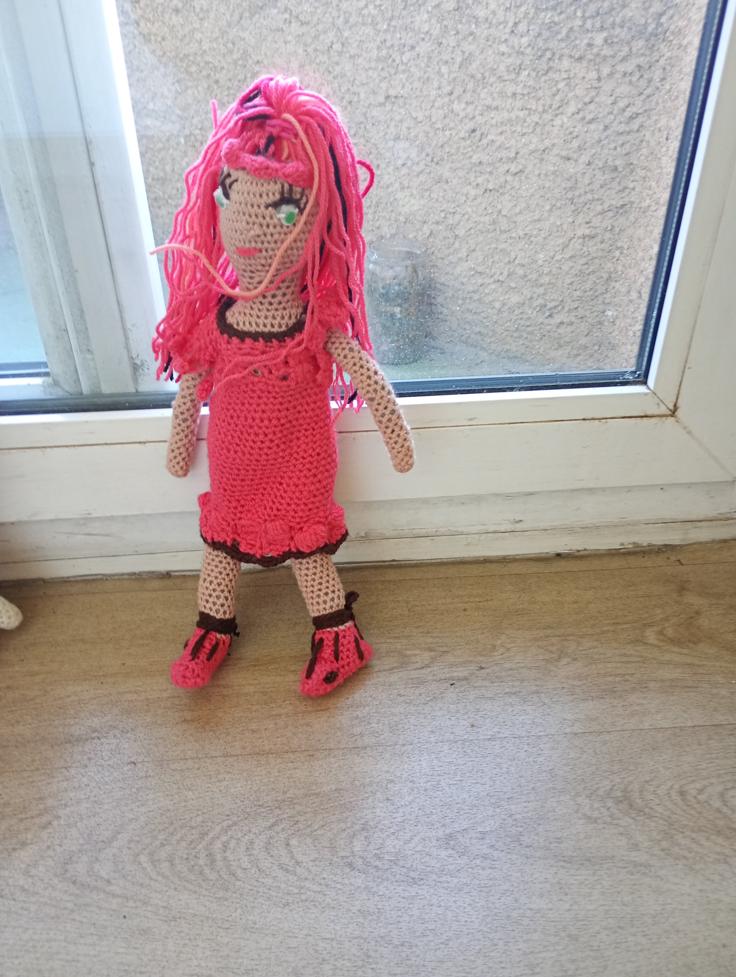 Poupe exsclusive crochet Memoire des cendres 35cm