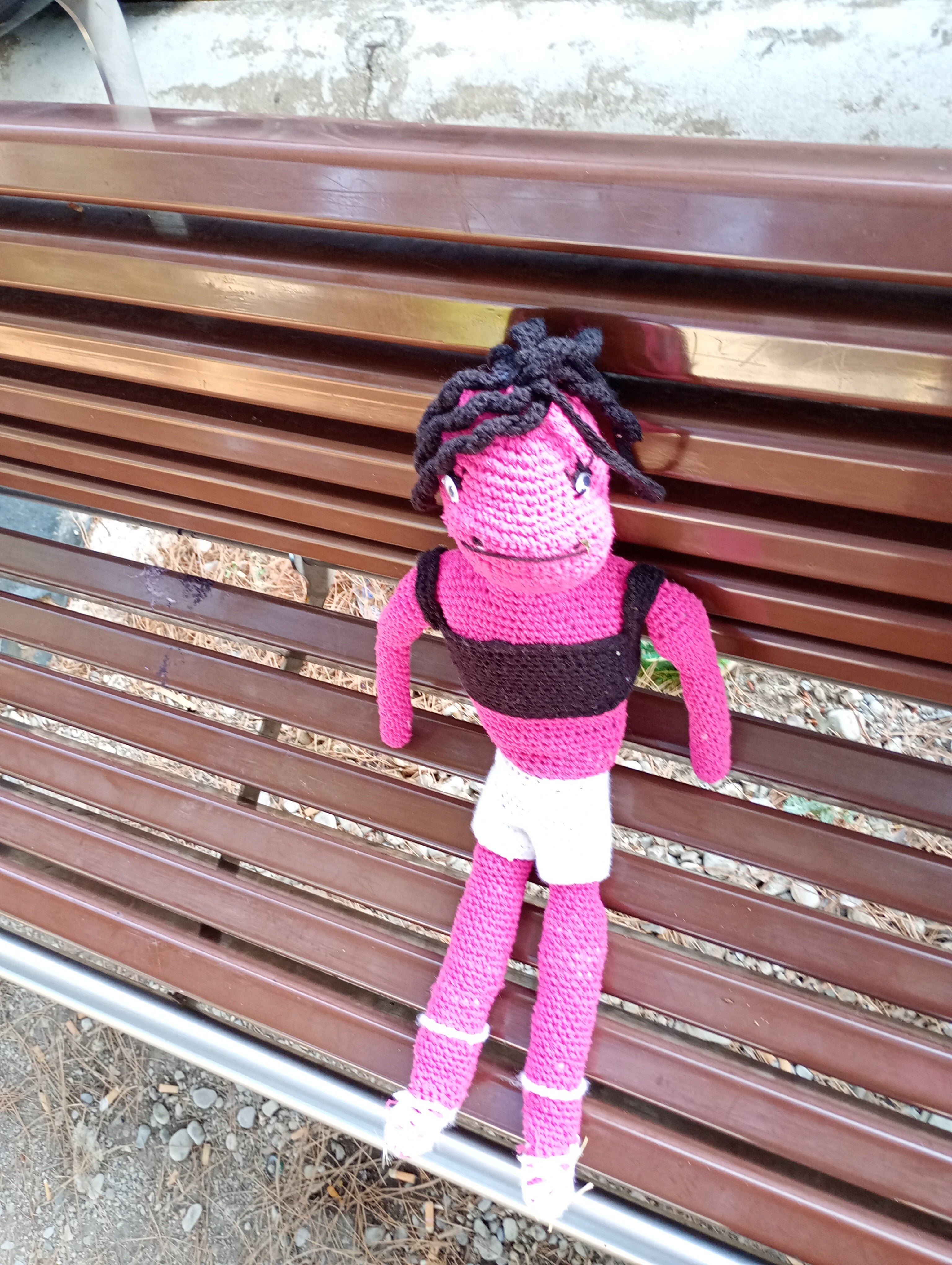 Poupe exsclusive crochet Serpent the tempter 50cm