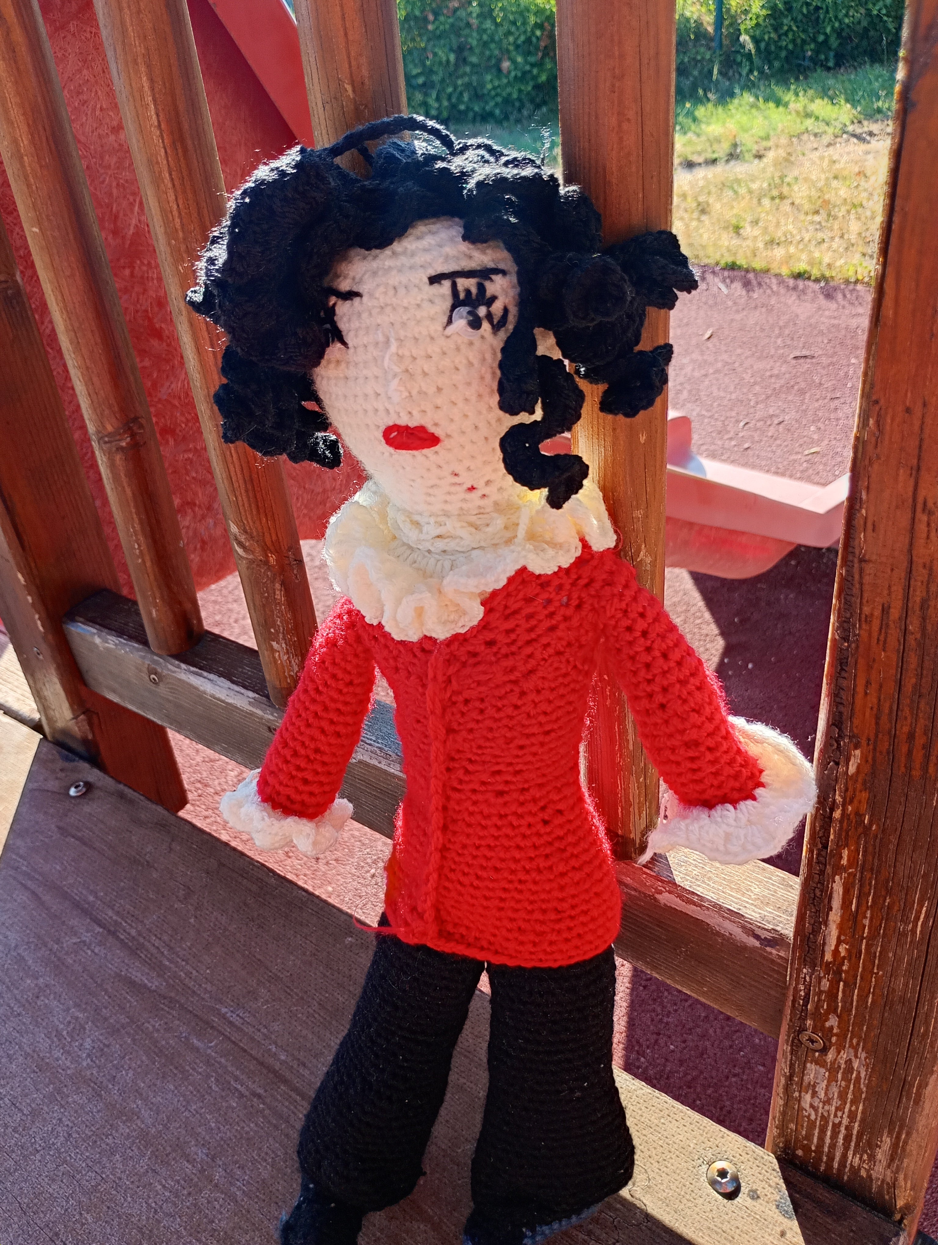 Poupe exsclusive crochet George Sand 55cm