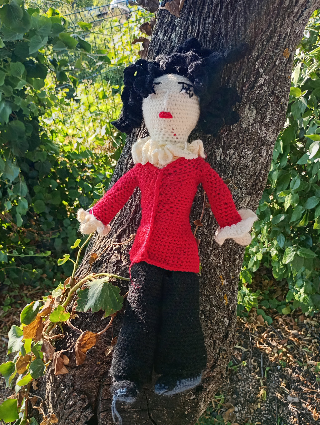 Poupe exsclusive crochet George Sand 55cm