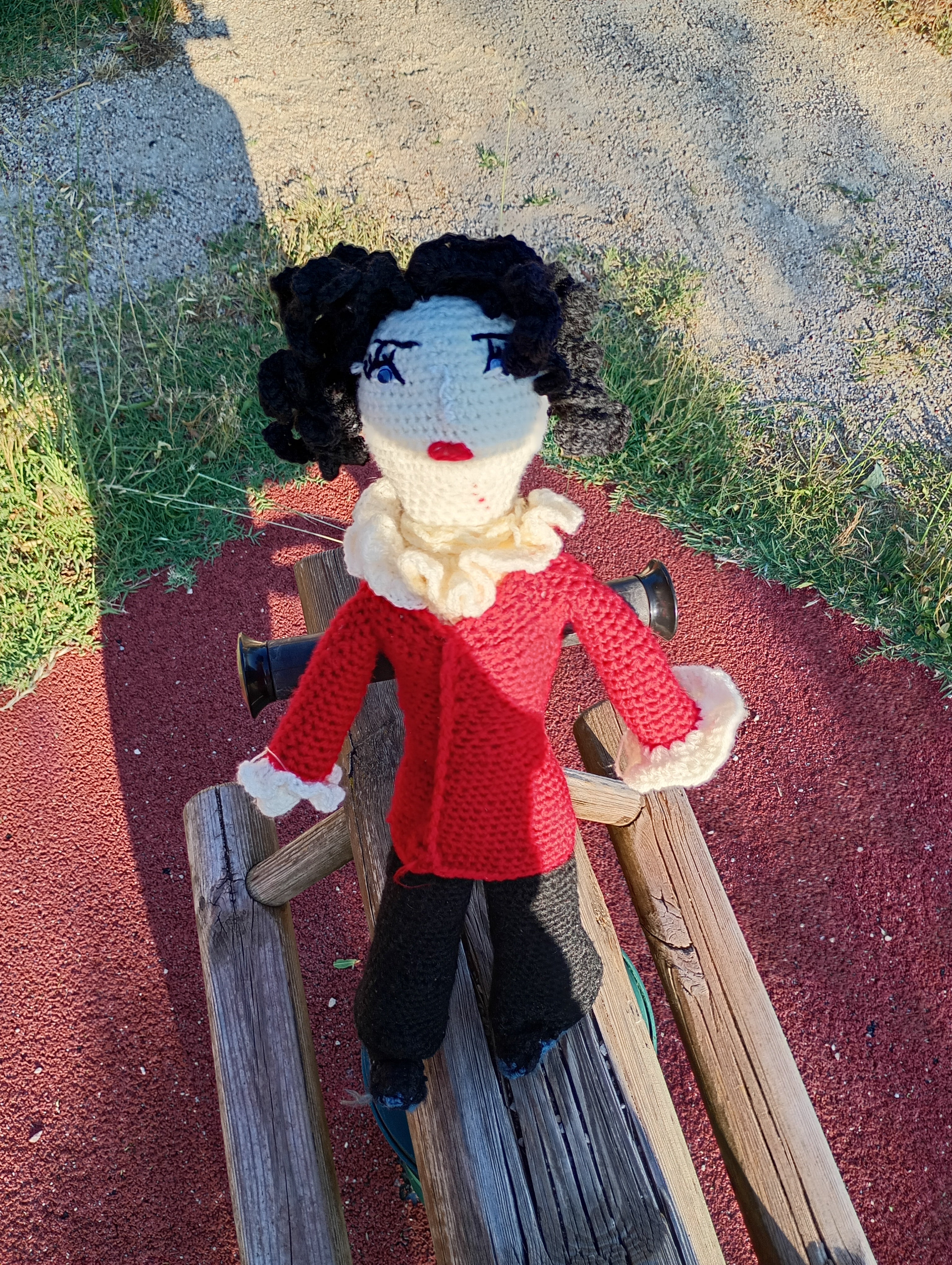 Poupe exsclusive crochet George Sand 55cm