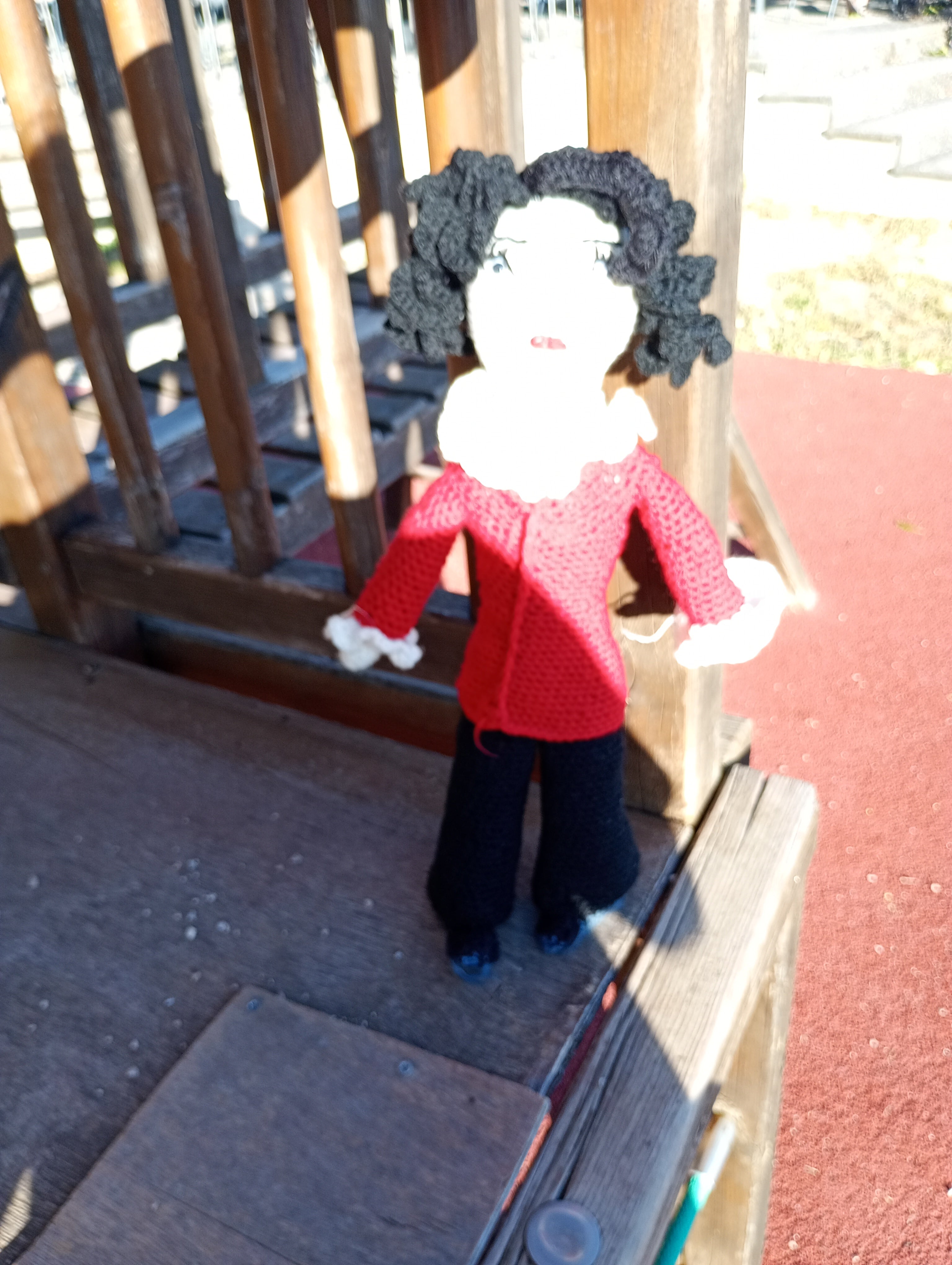 Poupe exsclusive crochet George Sand 55cm