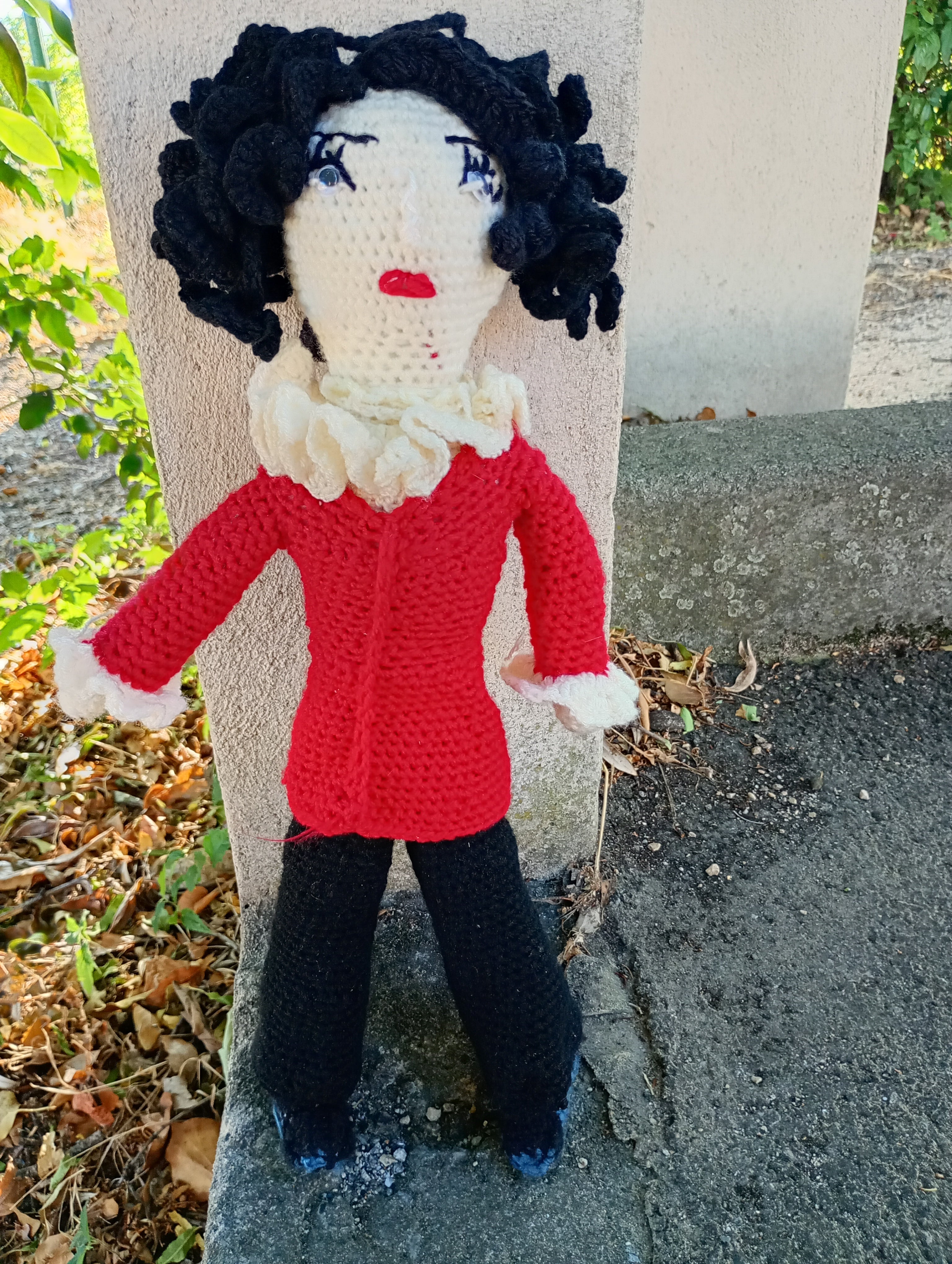 Poupe exsclusive crochet George Sand 55cm