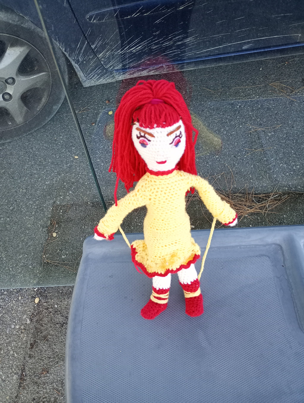 Poupe ecsclusive crochet Reborn from the Ashes35cm