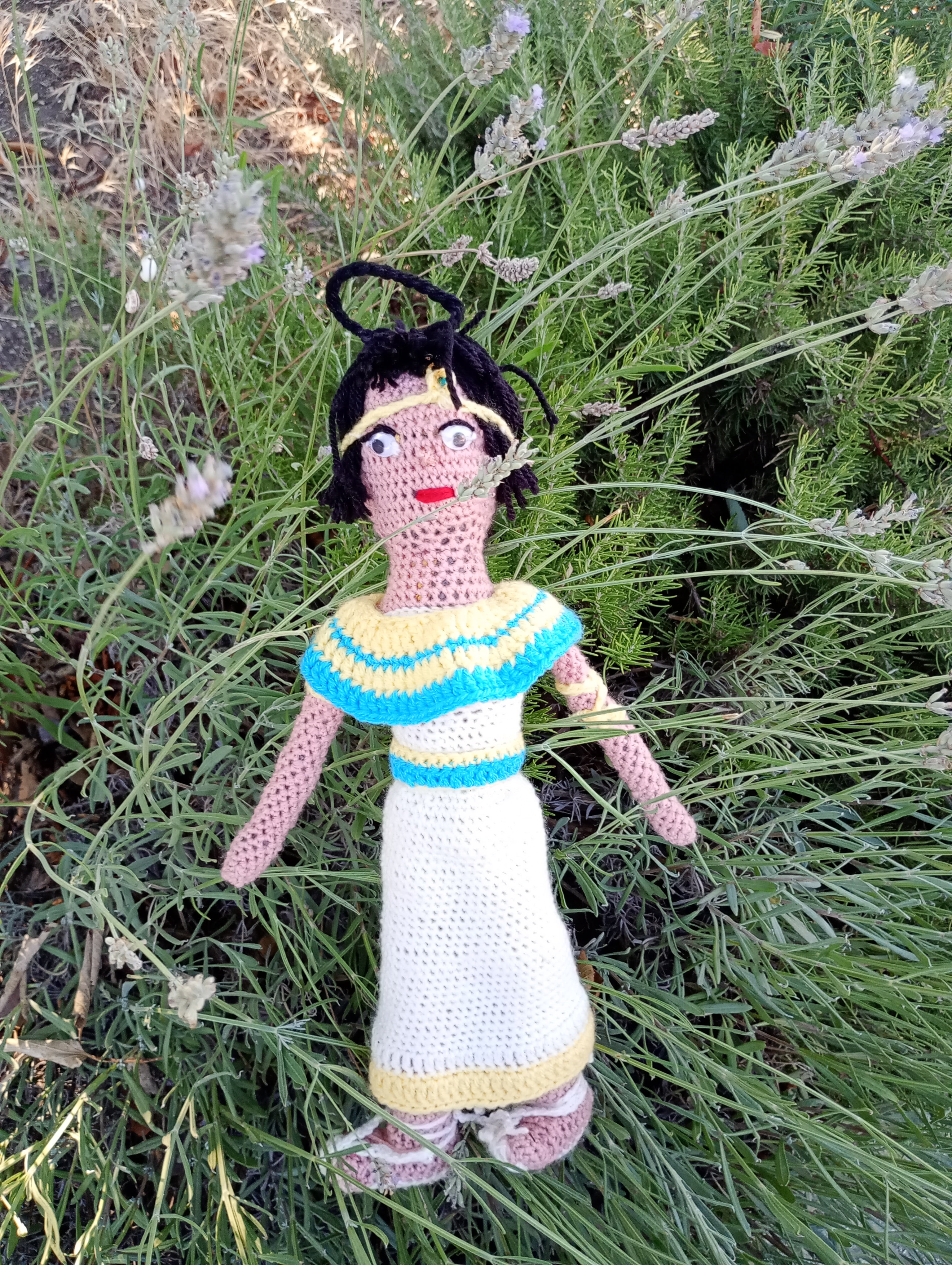 Poupe legend exsclusive crochet Cleopatre 50cm