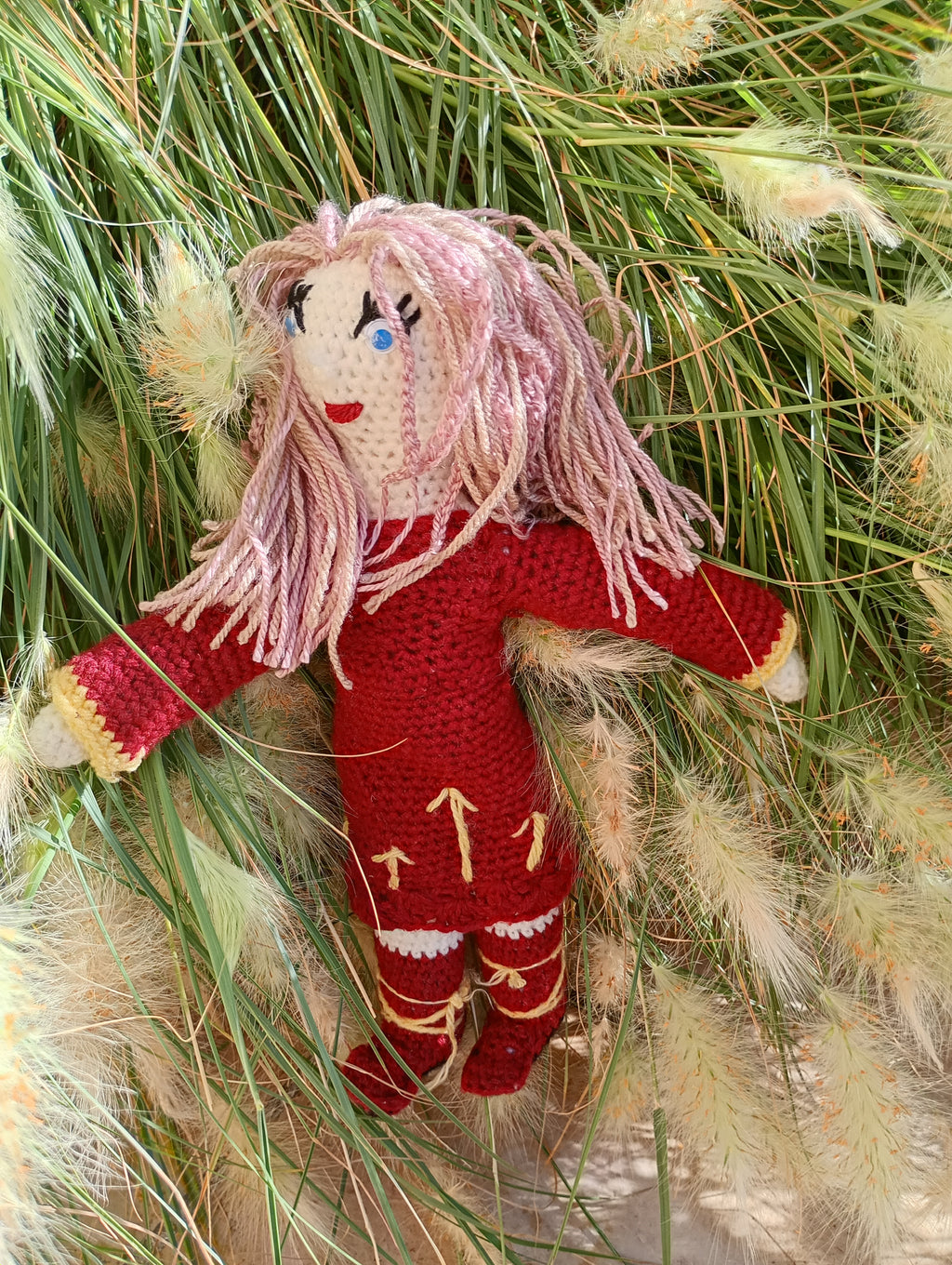 Poupe exsclusive crochet  just a gerl ing from the Asches 35cm