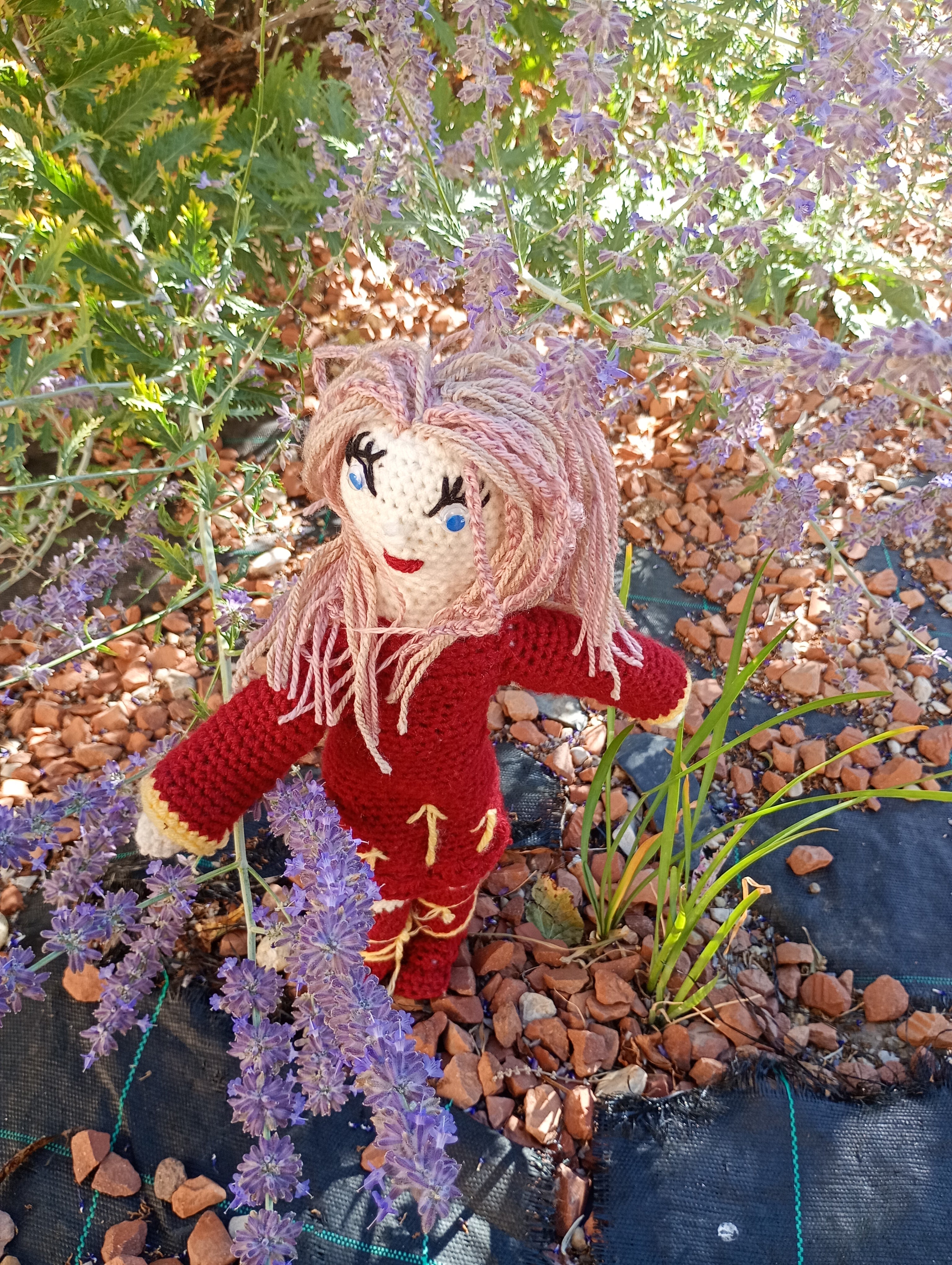 Poupe exsclusive crochet  just a gerl ing from the Asches 35cm