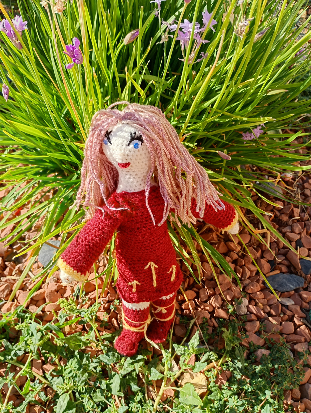 Poupe exsclusive crochet  just a gerl ing from the Asches 35cm